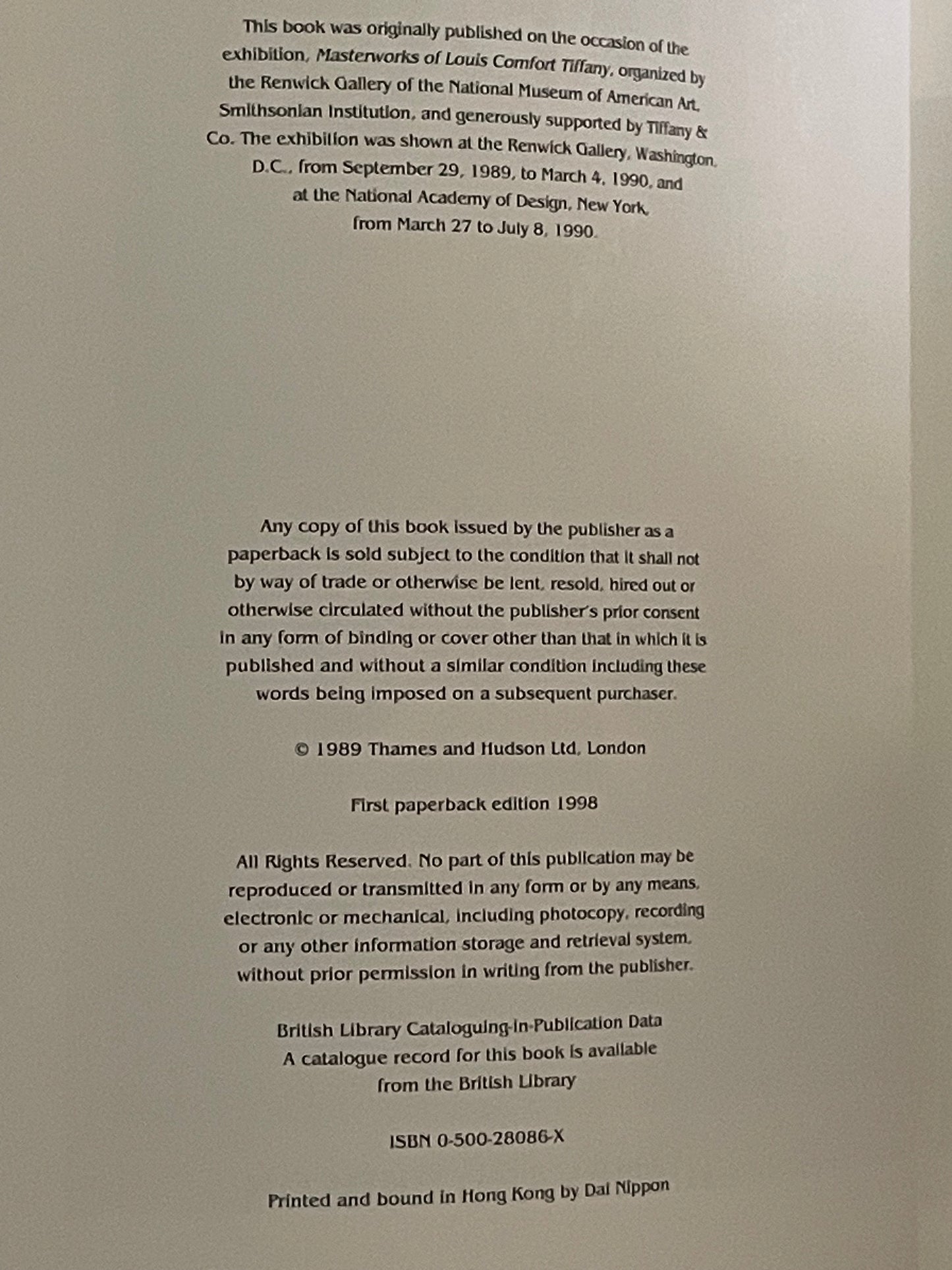 Masterworks of Louis Comfort Tiffany by Alastair Duncan et al.