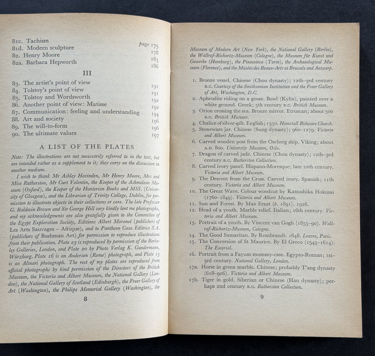 The Meaning of Art by Herbert Read