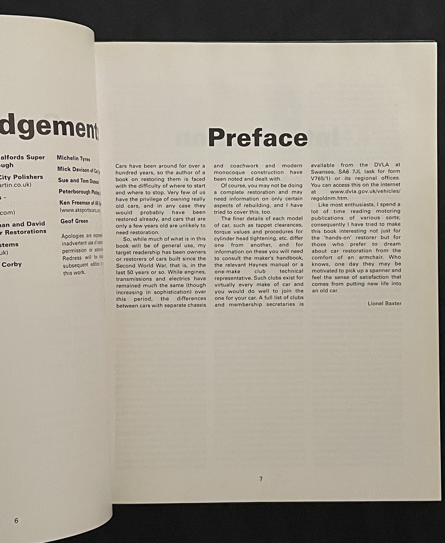 Haynes Car Restorer's Manual by Lionel Baxter