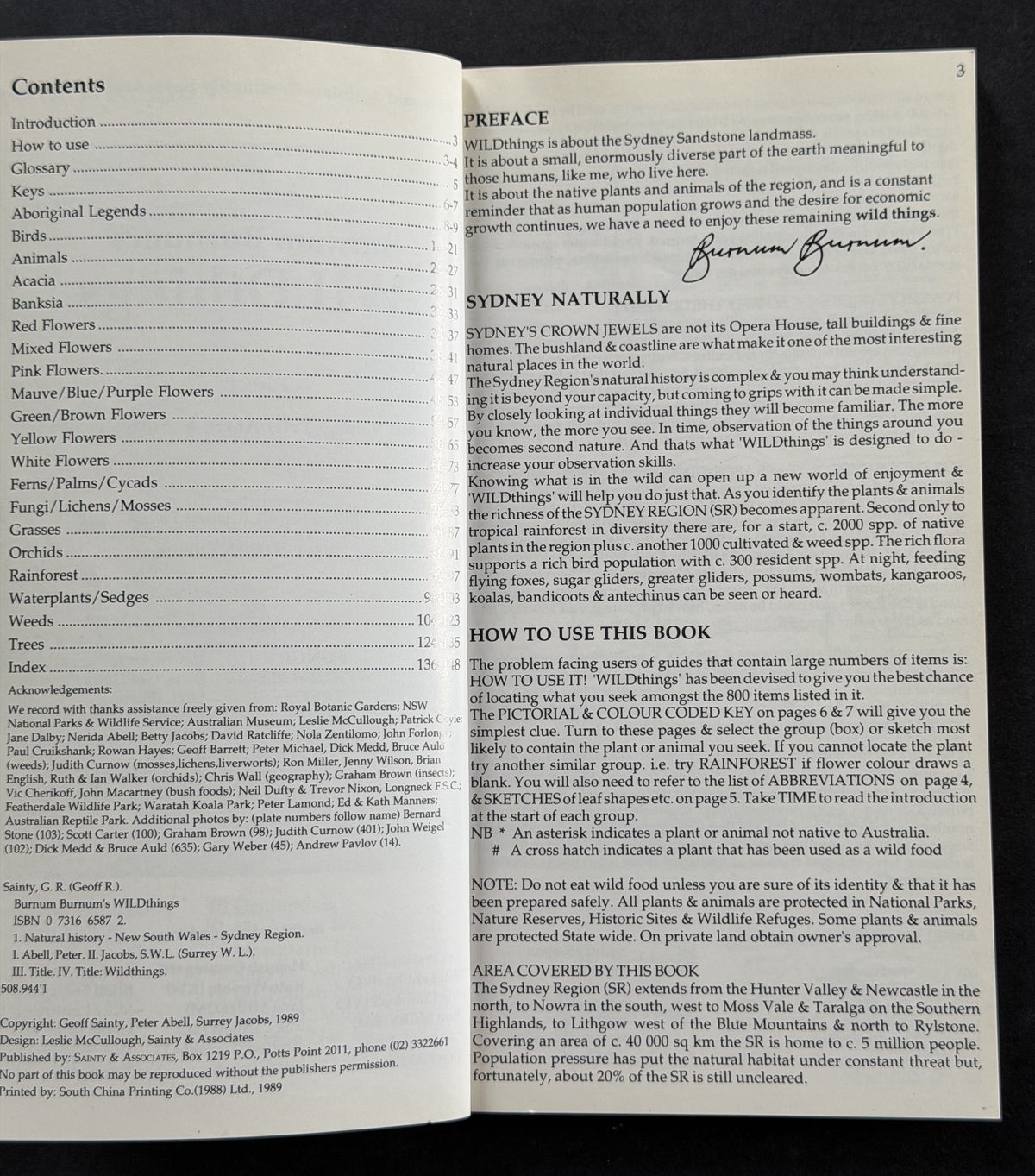 Burnum Burnum's Wildthings by Geoff R. Sainty et al.