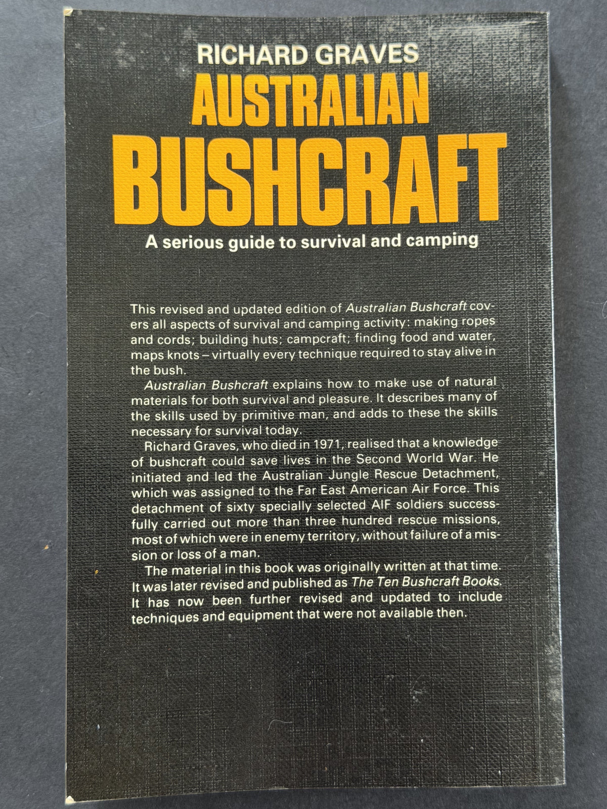 Australian Bushcraft by Richard Graves