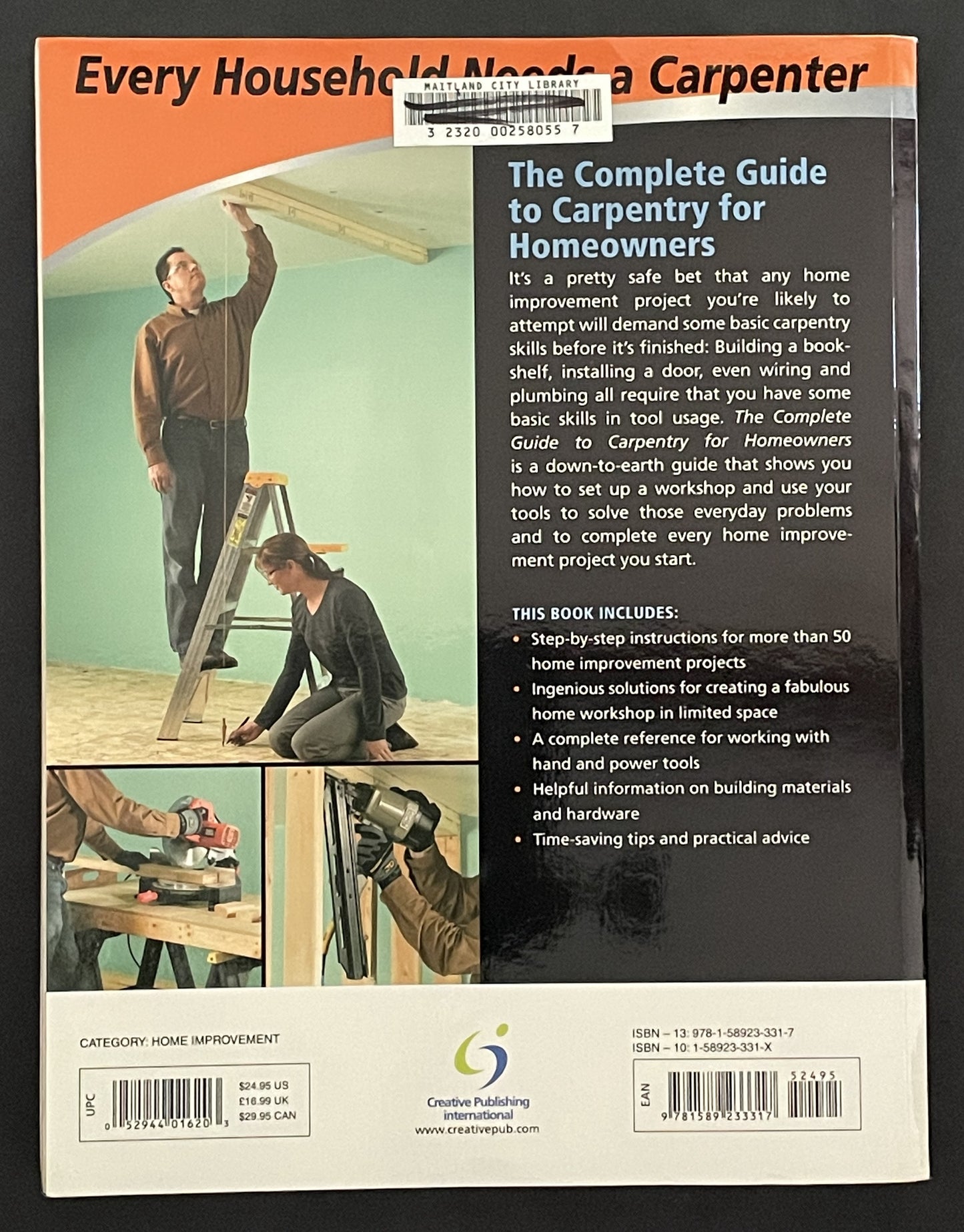 Black & Decker The Complete Guide to Carpentry for Homeowners by Chris Marshall