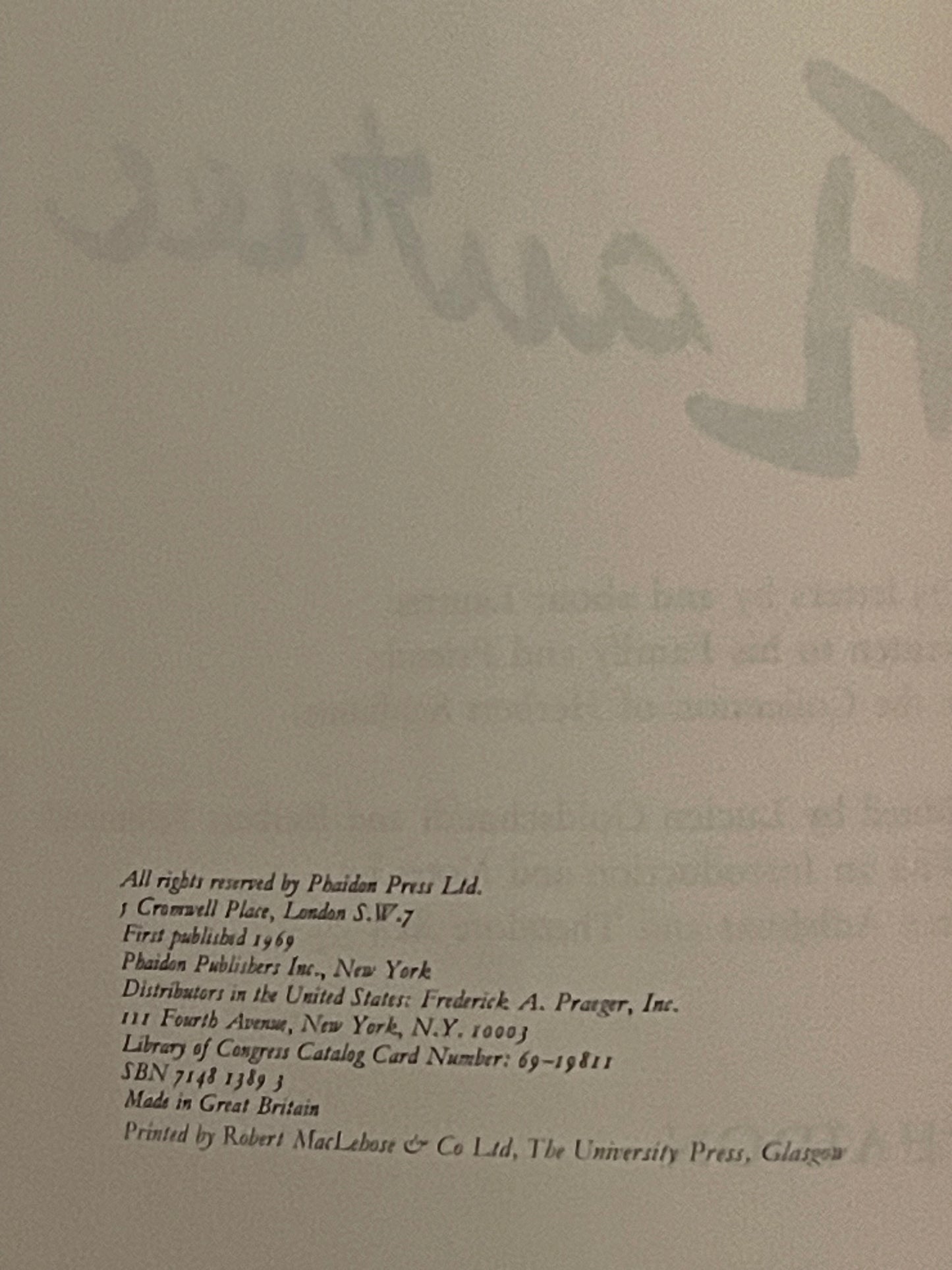 Unpublished Correspondence of Henri de Toulouse-Lautrec by Lucien Goldschmidt and Herbert Schimmel