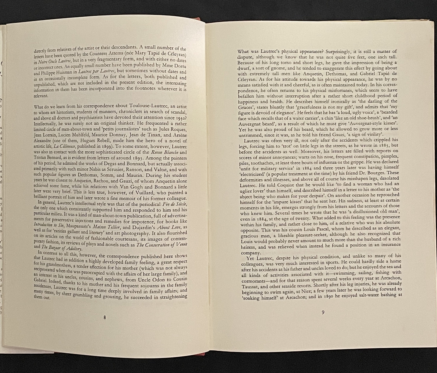 Unpublished Correspondence of Henri de Toulouse-Lautrec by Lucien Goldschmidt and Herbert Schimmel