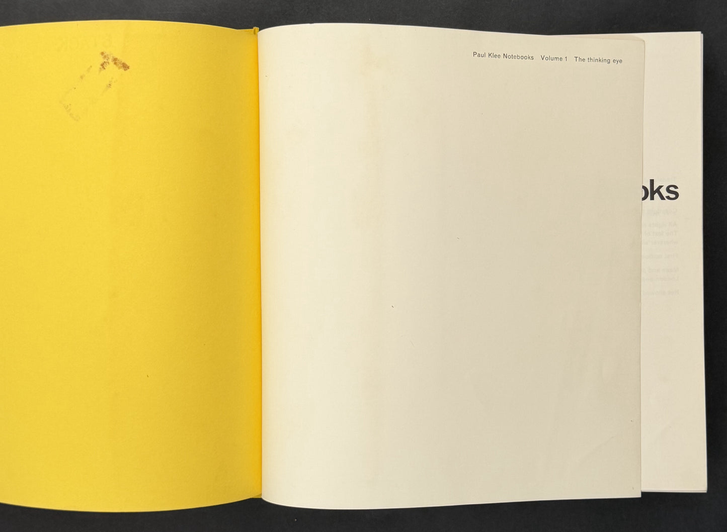 Paul Klee Notebooks Volume 1: The Thinking Eye by Paul Klee