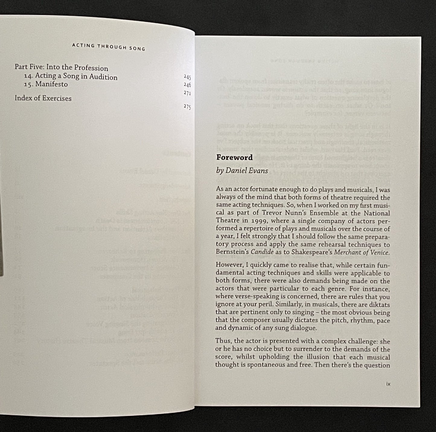 Acting Through Song by Paul Harvard