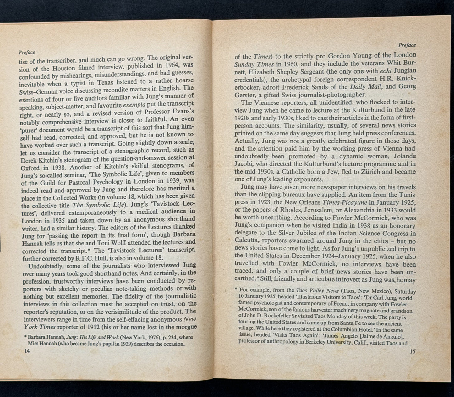 C. G. Jung Speaking: Interviews and Encounters edited by William McGuire and R. F. C. Hull