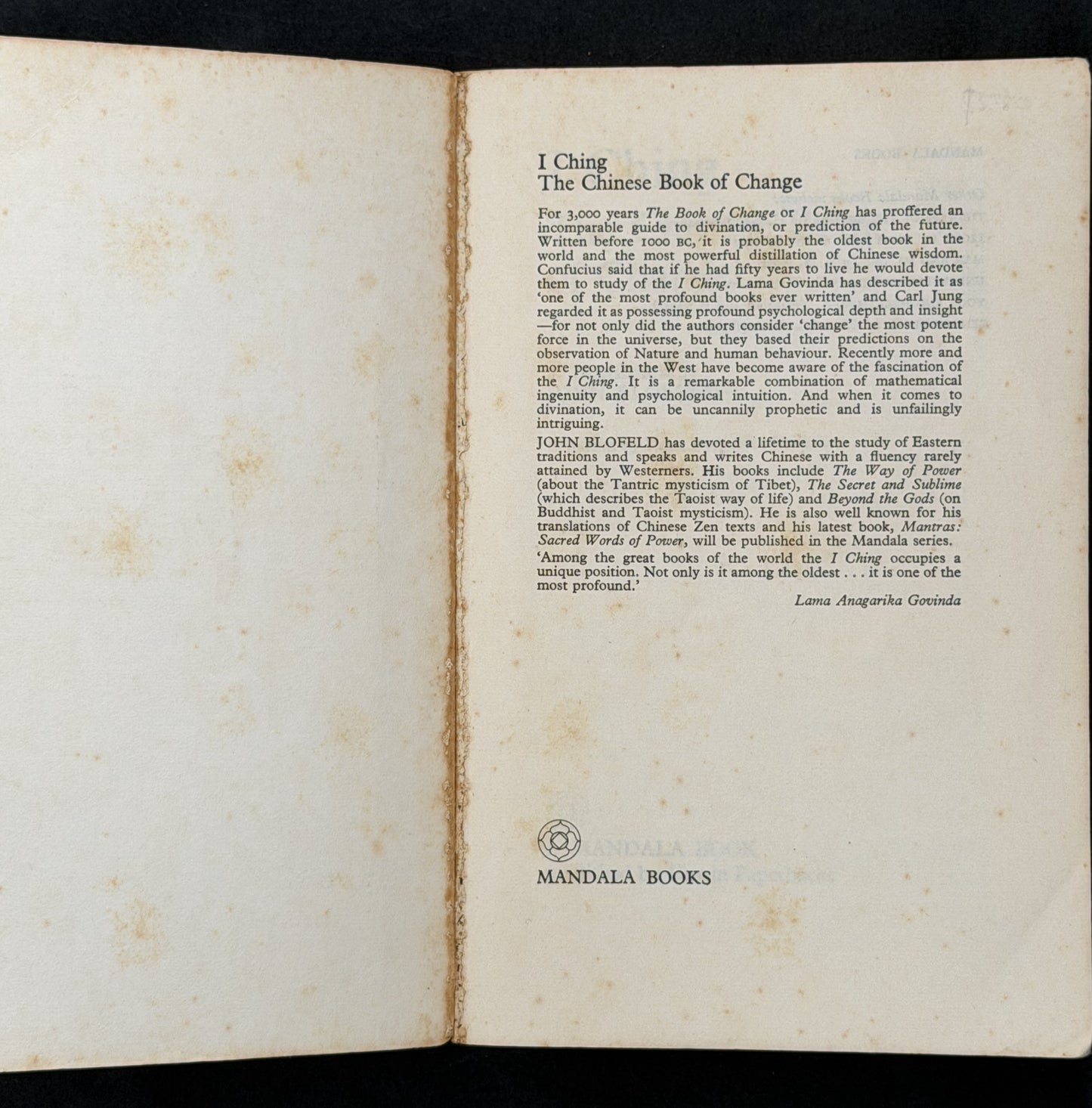 I Ching by John Blofeld