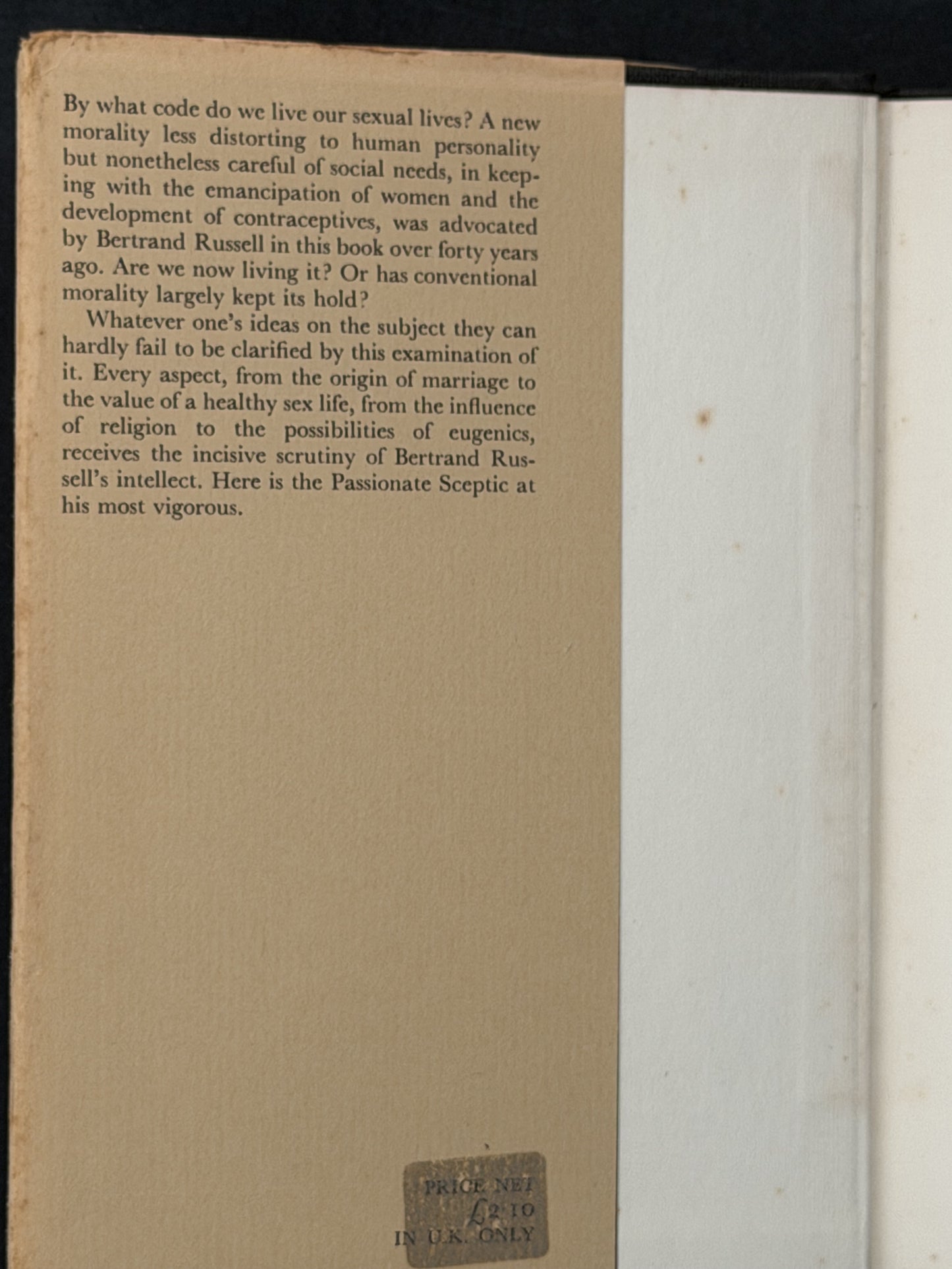 Marriage and Morals by Bertrand Russell