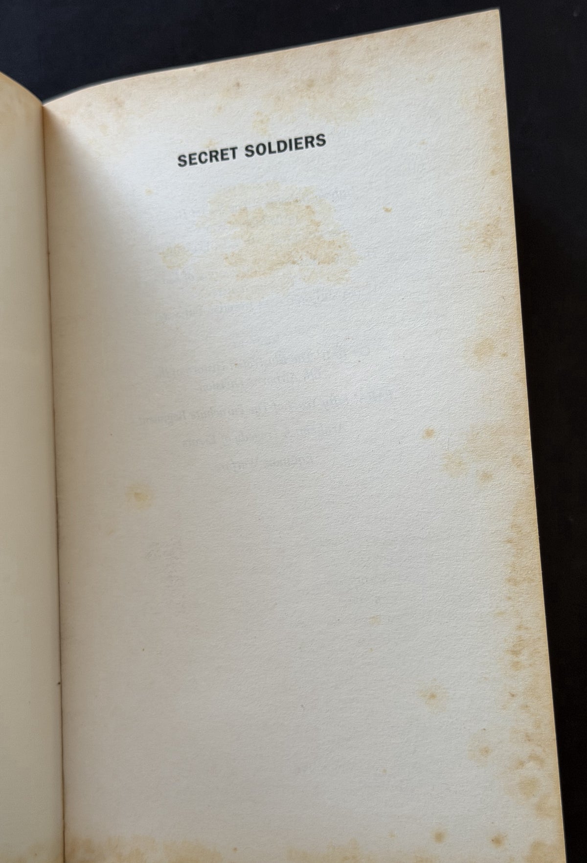Secret soldiers by Peter Harclerode