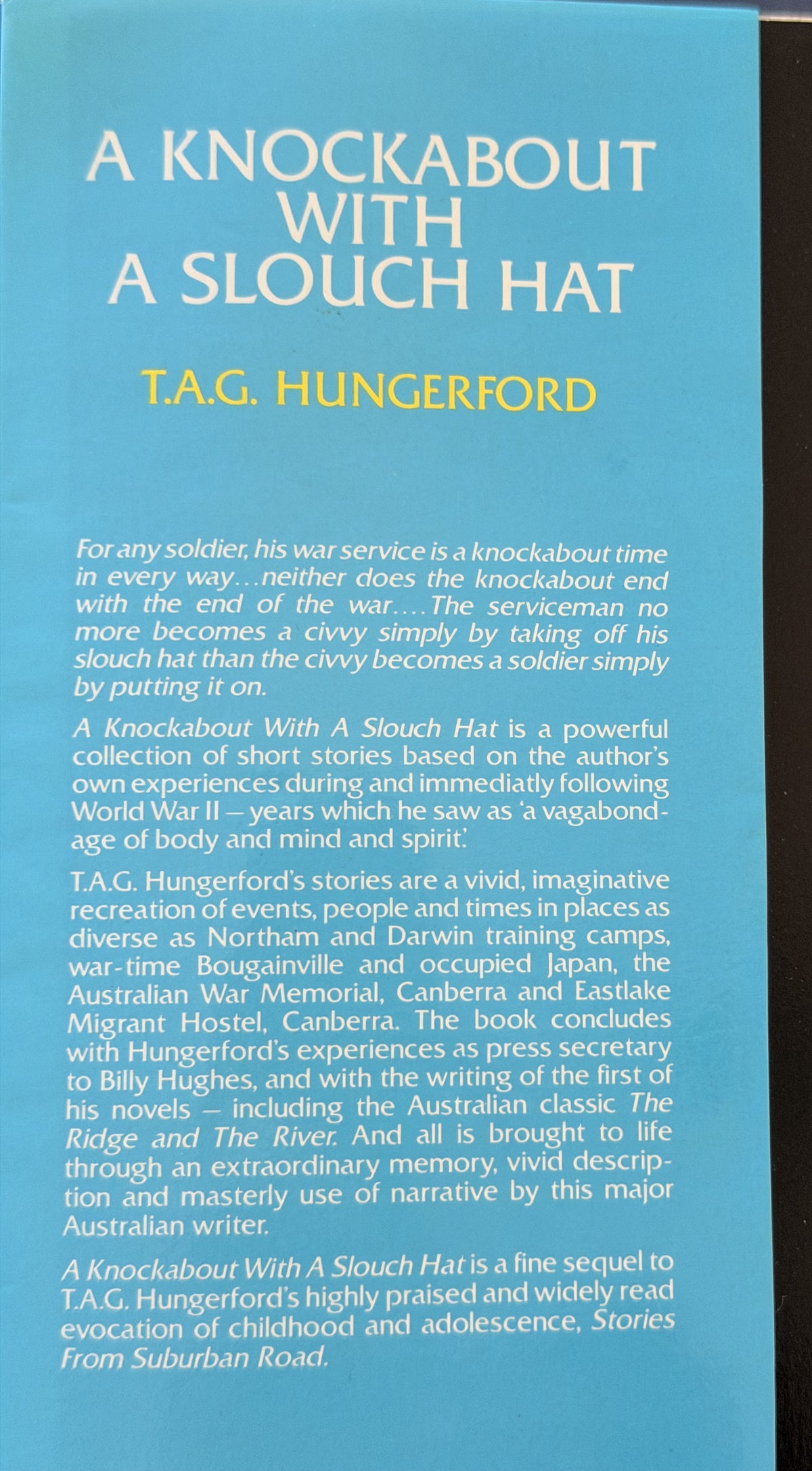 A Knockabout with a Slouch Hat by T.A.G Hungerford