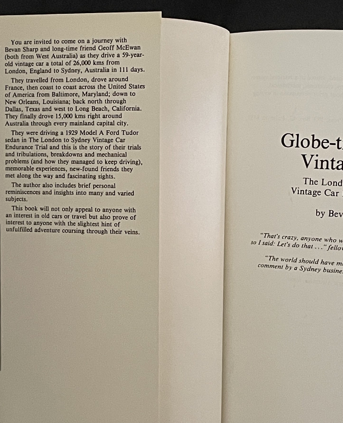Globe-trotting by Vintage Car by Bevan Sharp