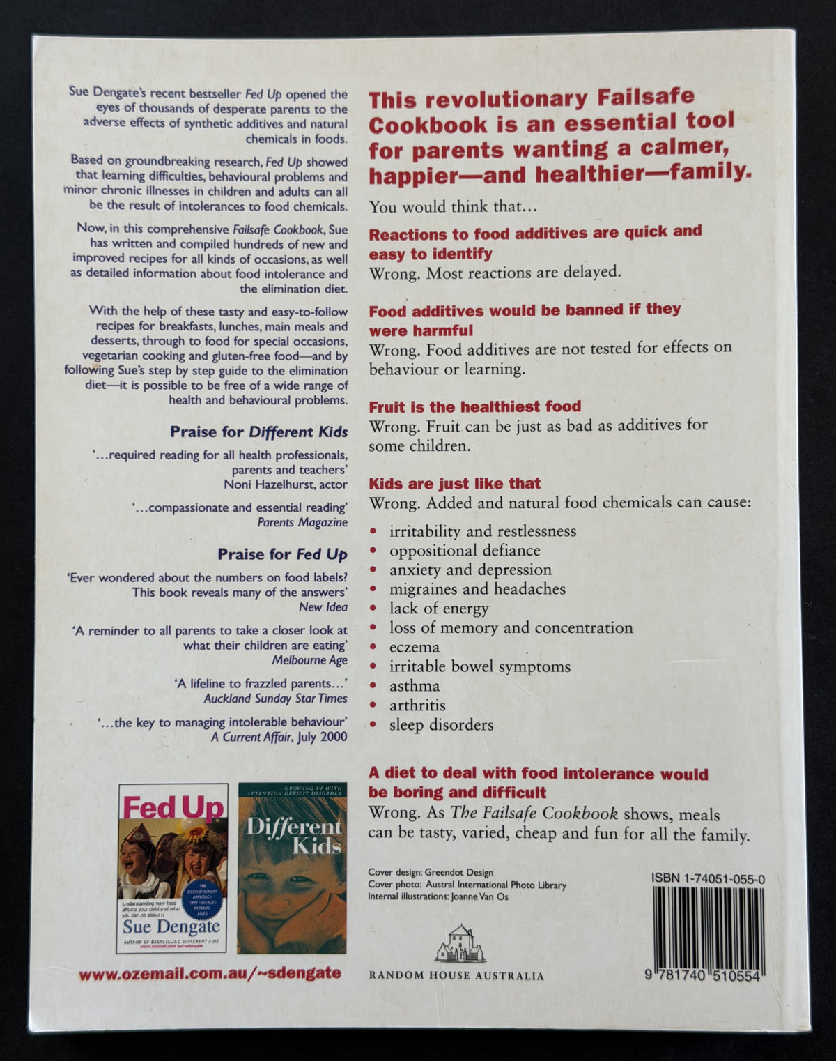 The Failsafe Cookbook by Sue Dengate