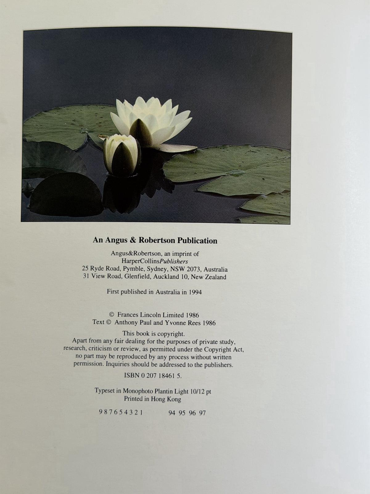 CHECK The Water Garden by Anthony Paul and Yvonne Rees