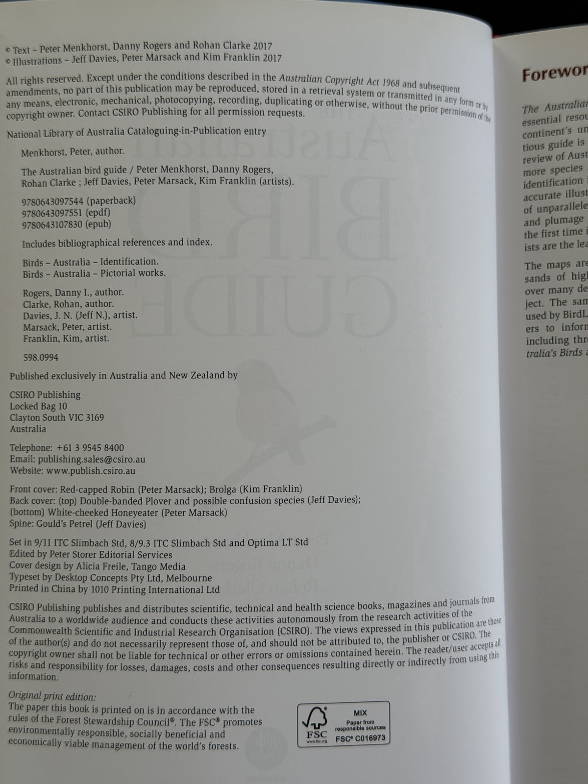 The Australian Bird Guide by Peter Menkhorst et al.