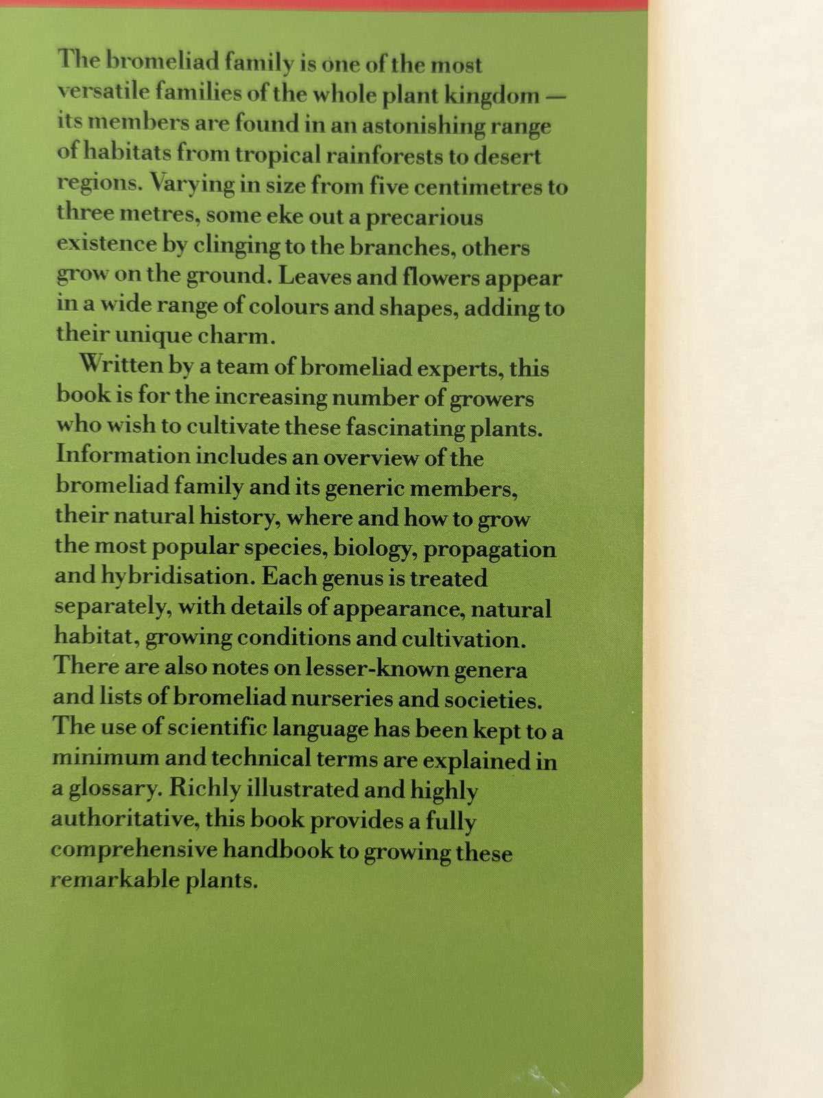 Growing bromeliads by Ian Hodgson