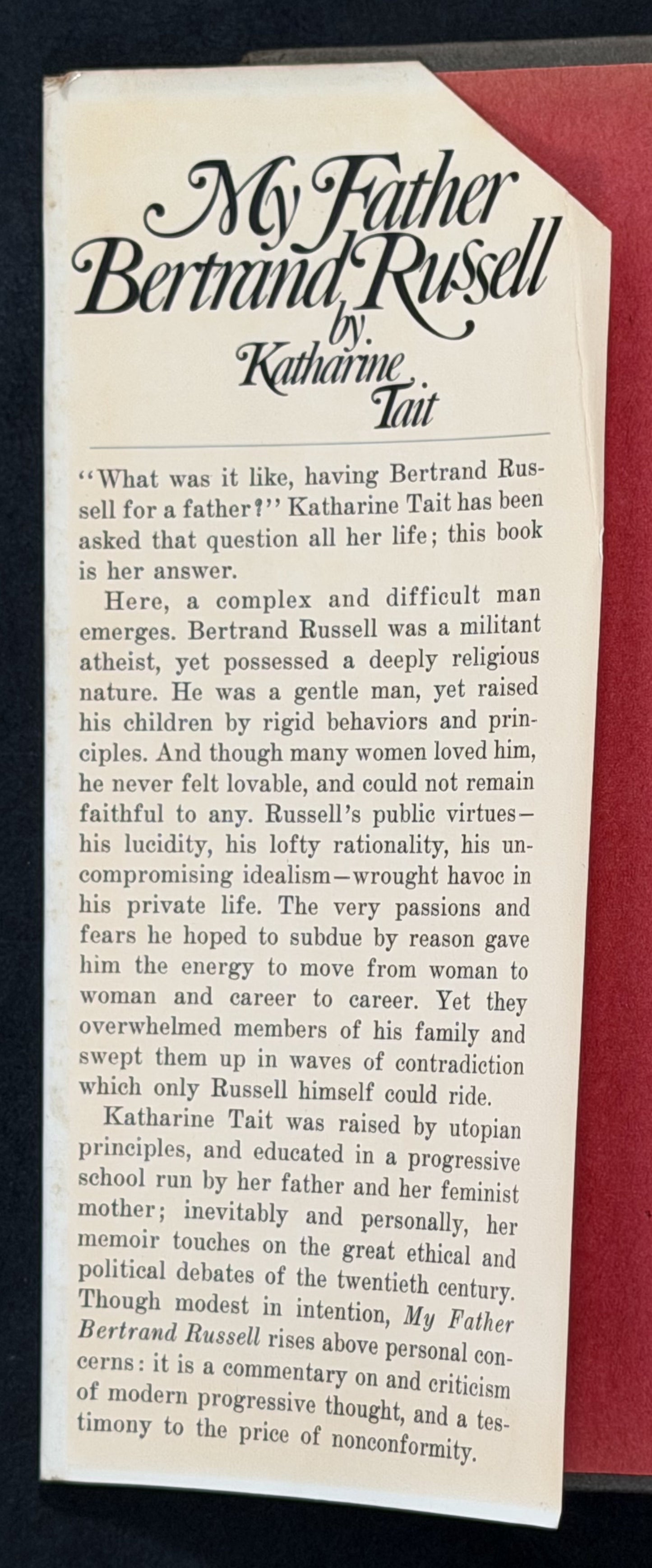My Father, Bertrand Russell by Katharine Tait