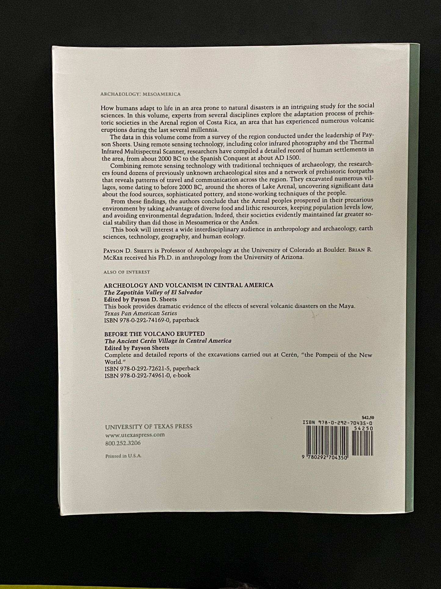 Archaeology, Volcanism, and Remote Sensing in the Arenal Region, Costa Rica