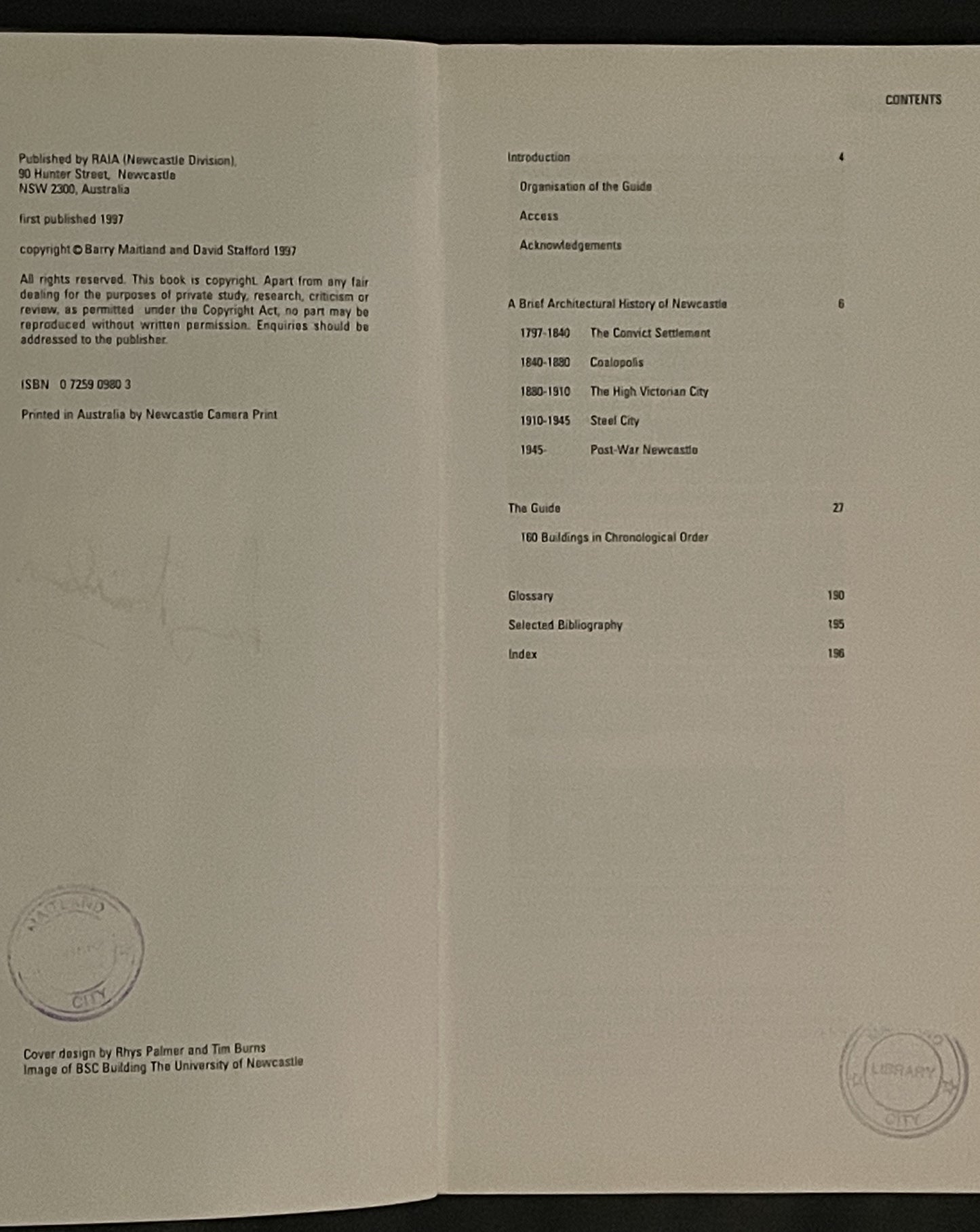 Architecture Newcastle by Barry Maitland, David Stafford