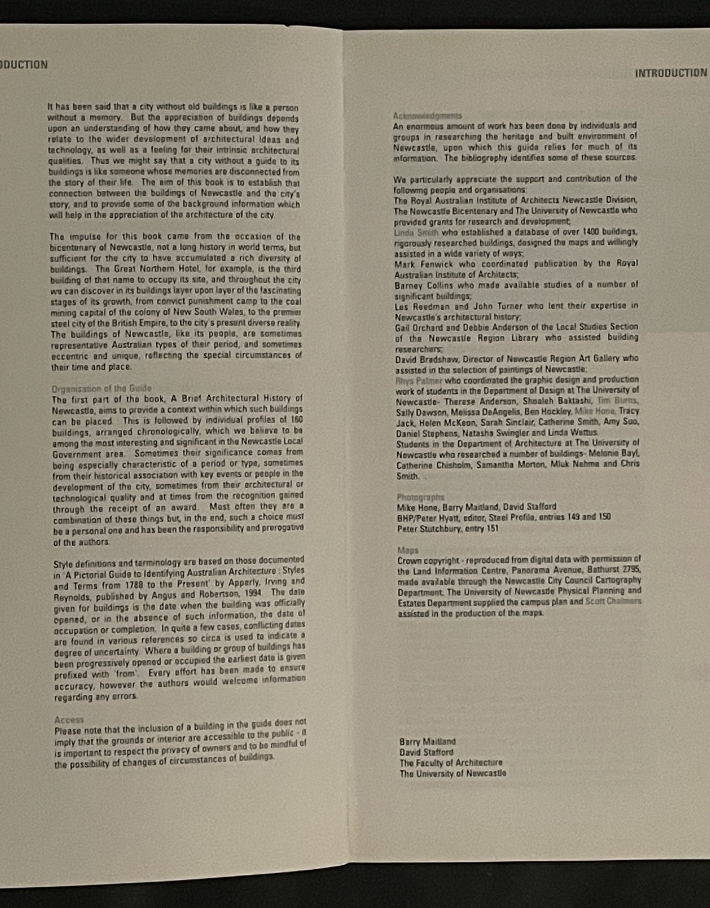 Architecture Newcastle by Barry Maitland, David Stafford