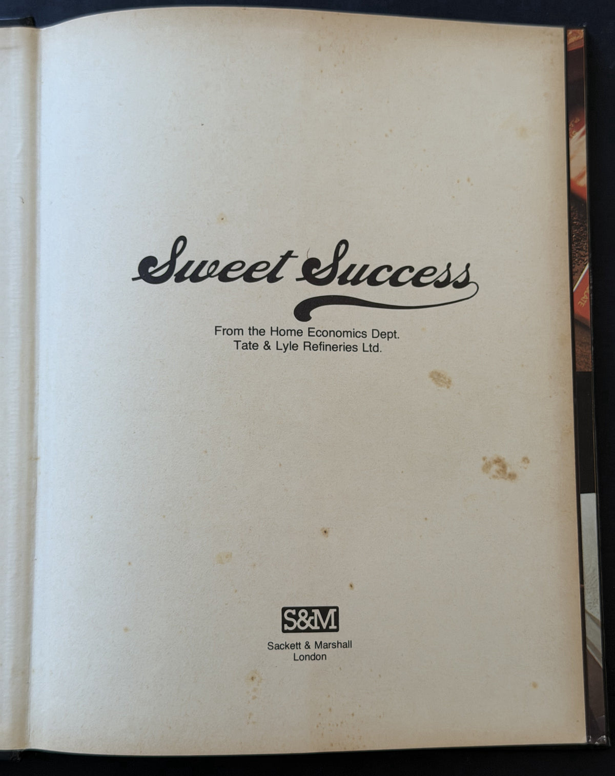Sweet success by Tate and Lyle, ltd. Home Economics Dept.