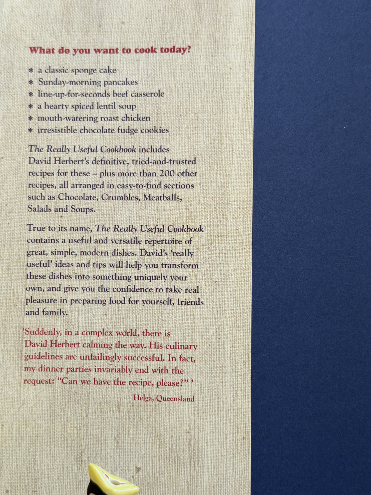 The Really Useful Cookbook by David Herbert
