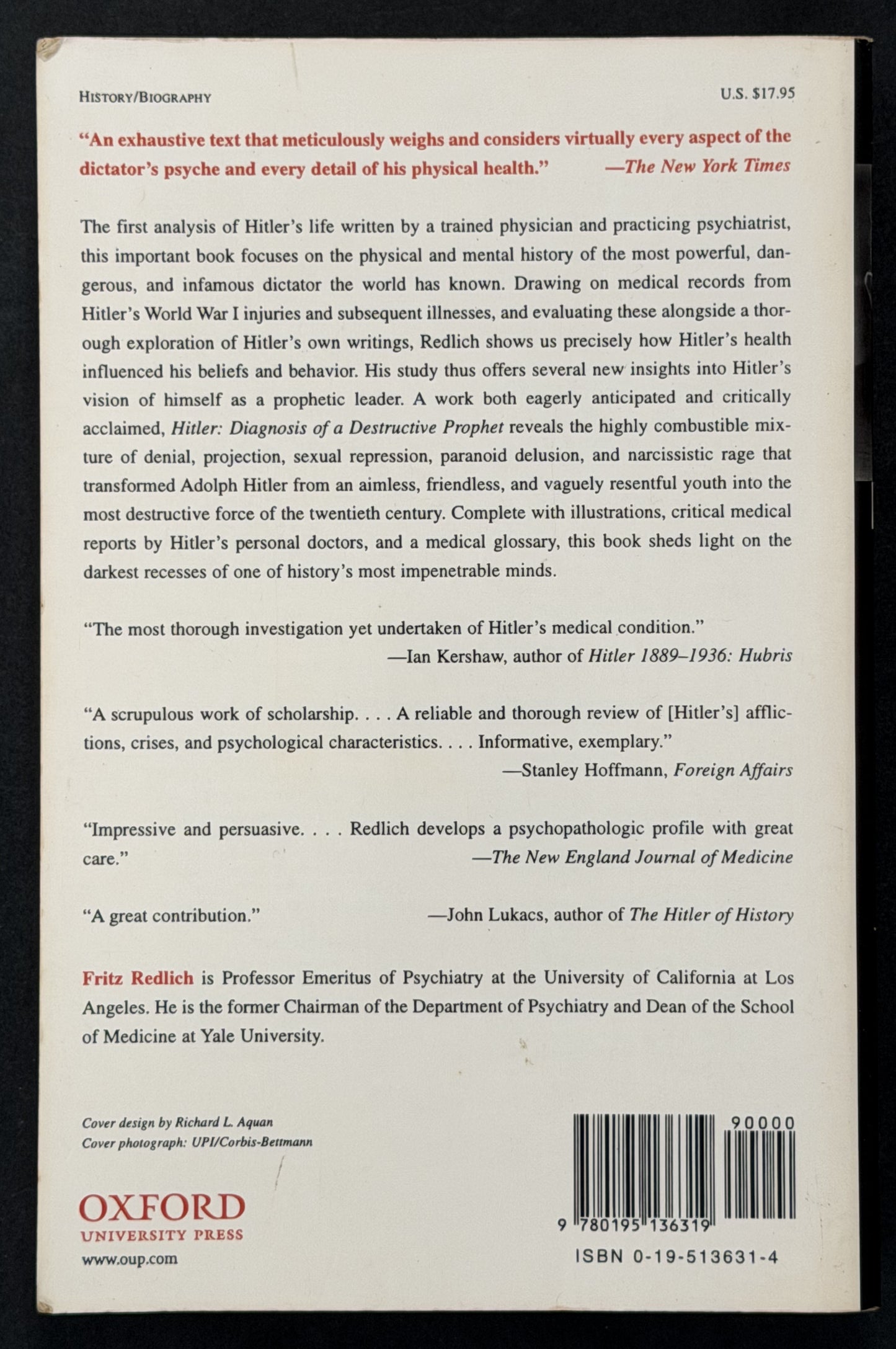 Hitler by Fredrick Carl Redlich