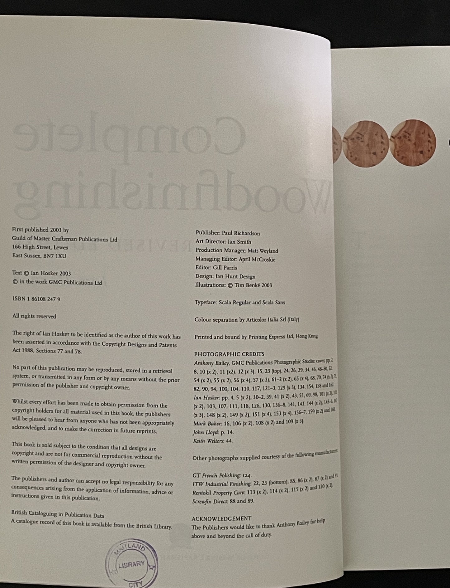 Complete Woodfinishing by Ian Hosker