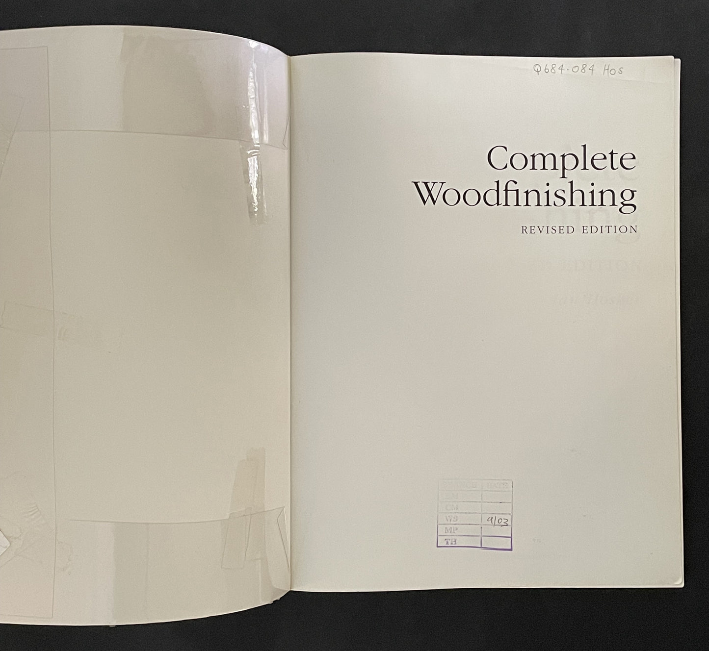 Complete Woodfinishing by Ian Hosker