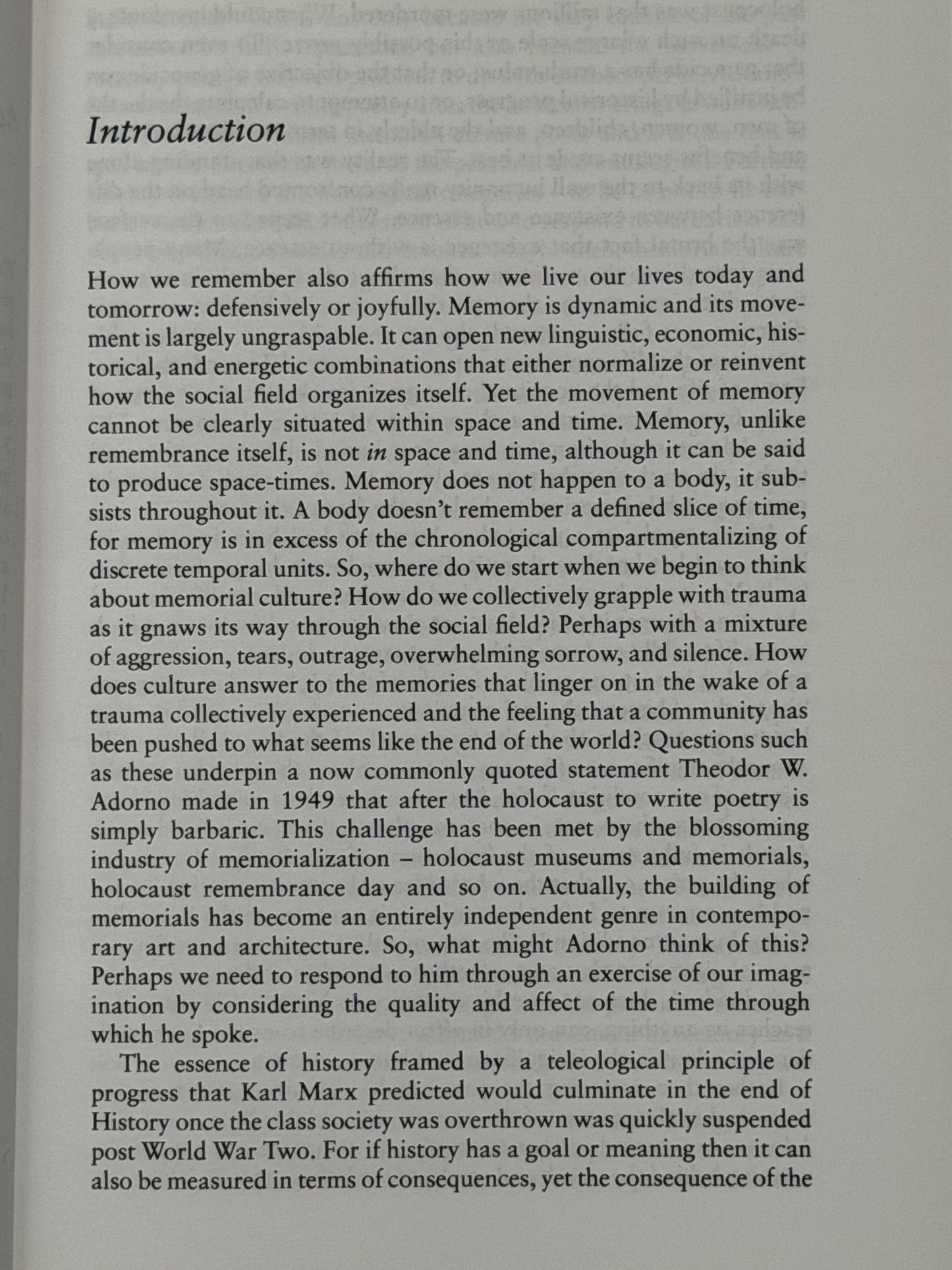 Deleuze and Memorial Culture by Adrian Parr