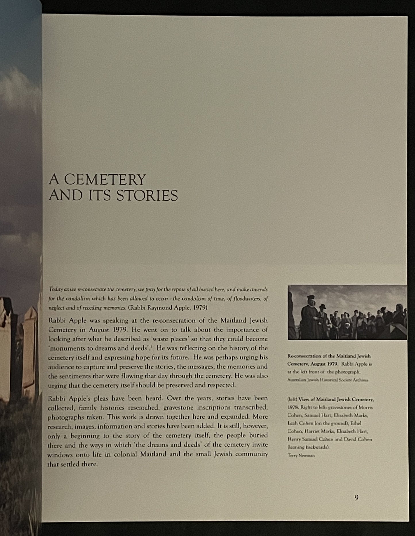 Maitland Jewish Cemetary by Janis Wilton