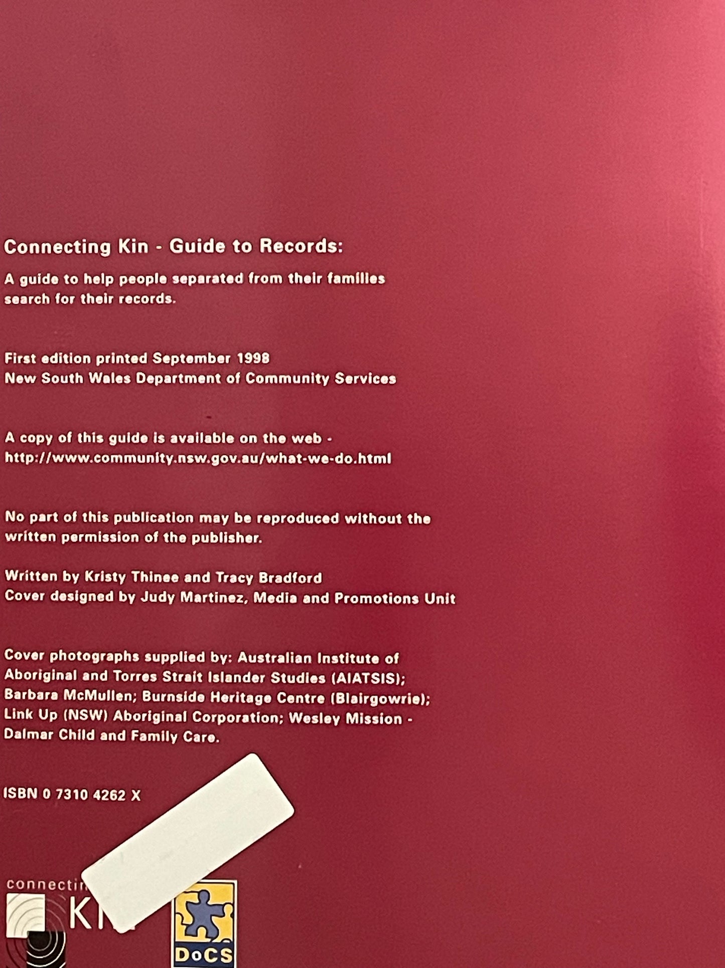 Connecting Kin by Kristy Thinee, Tracy Bradford