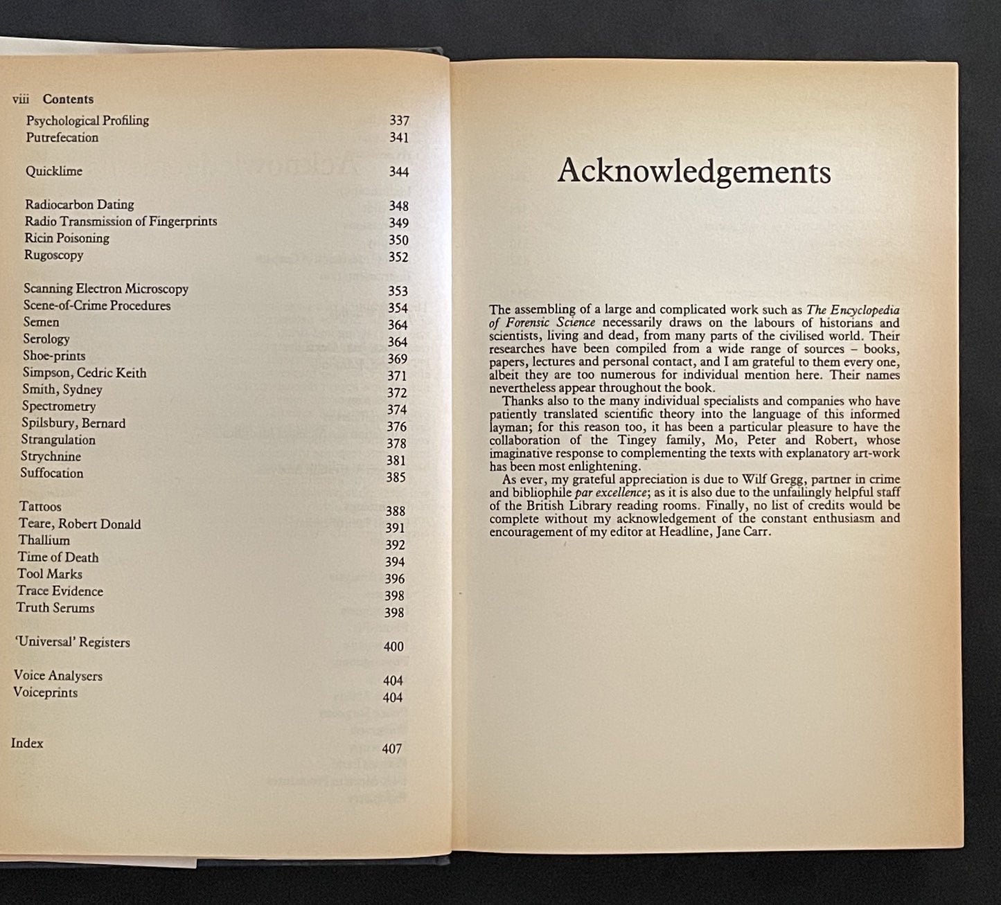 The Encyclopedia of Forensic Science by Brian Lane