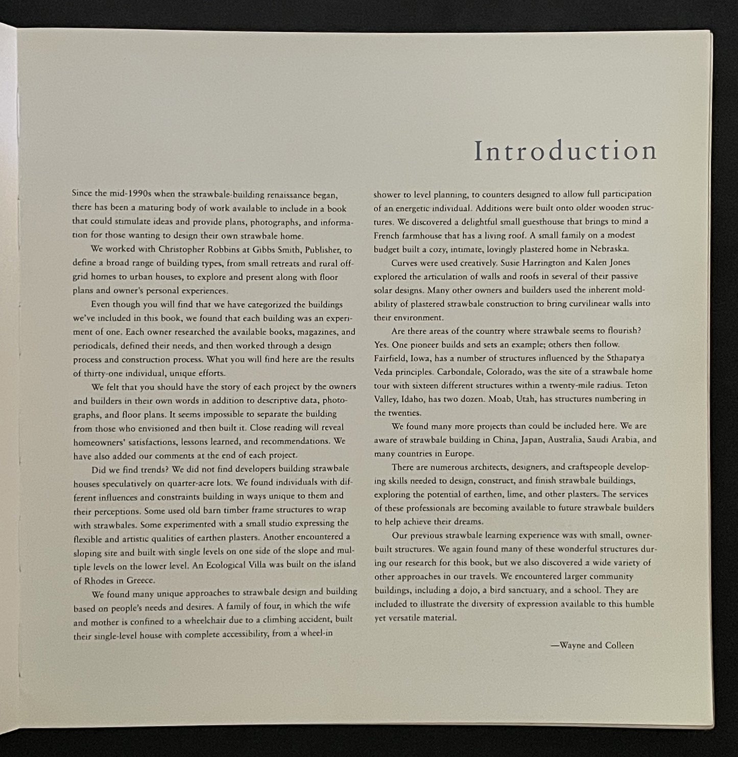 Strawbale Home Plans by Wayne J. Bingham