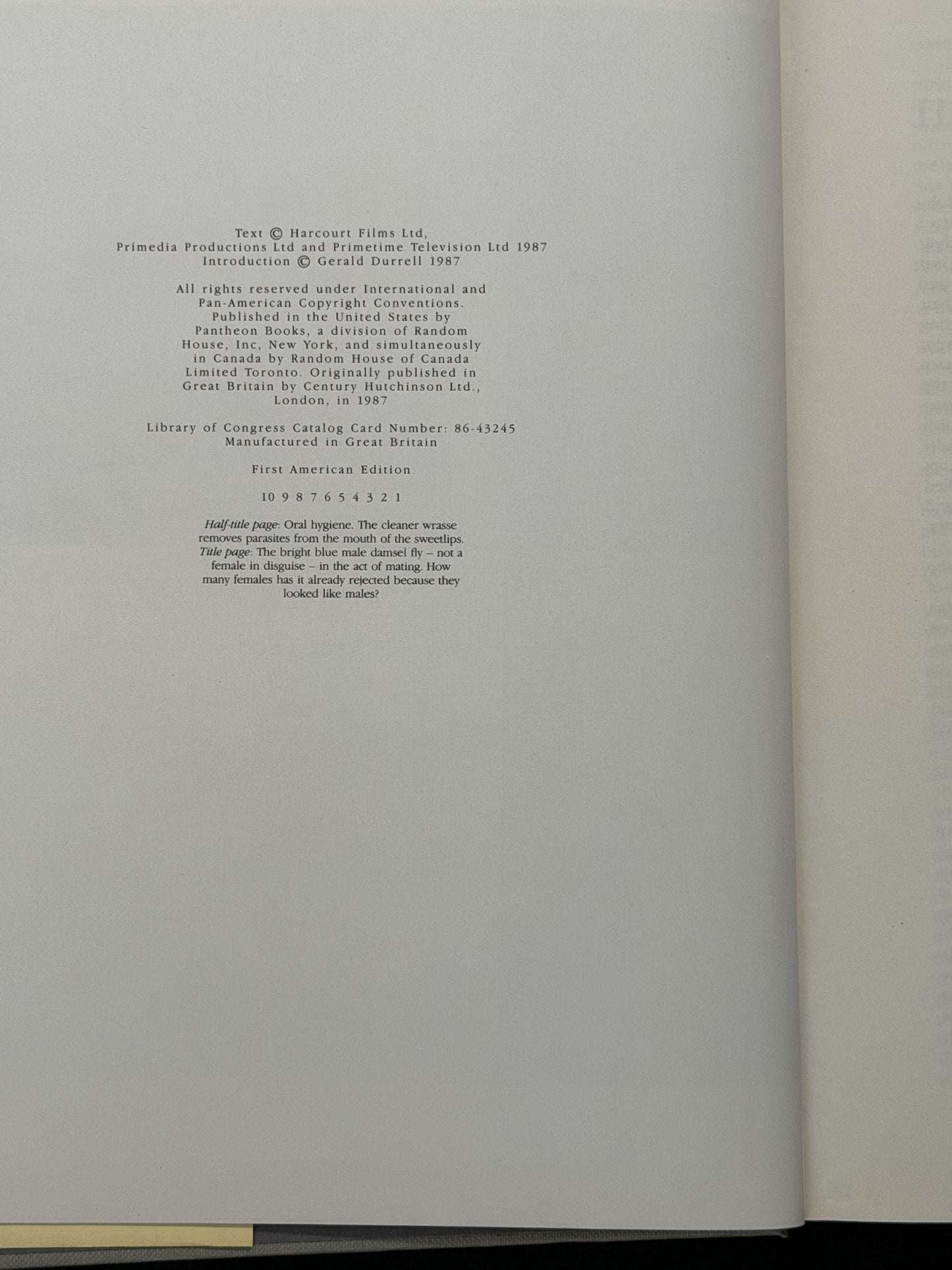 Ourselves and Other Animals by Gerald and Lee Durrell and Peter Evans