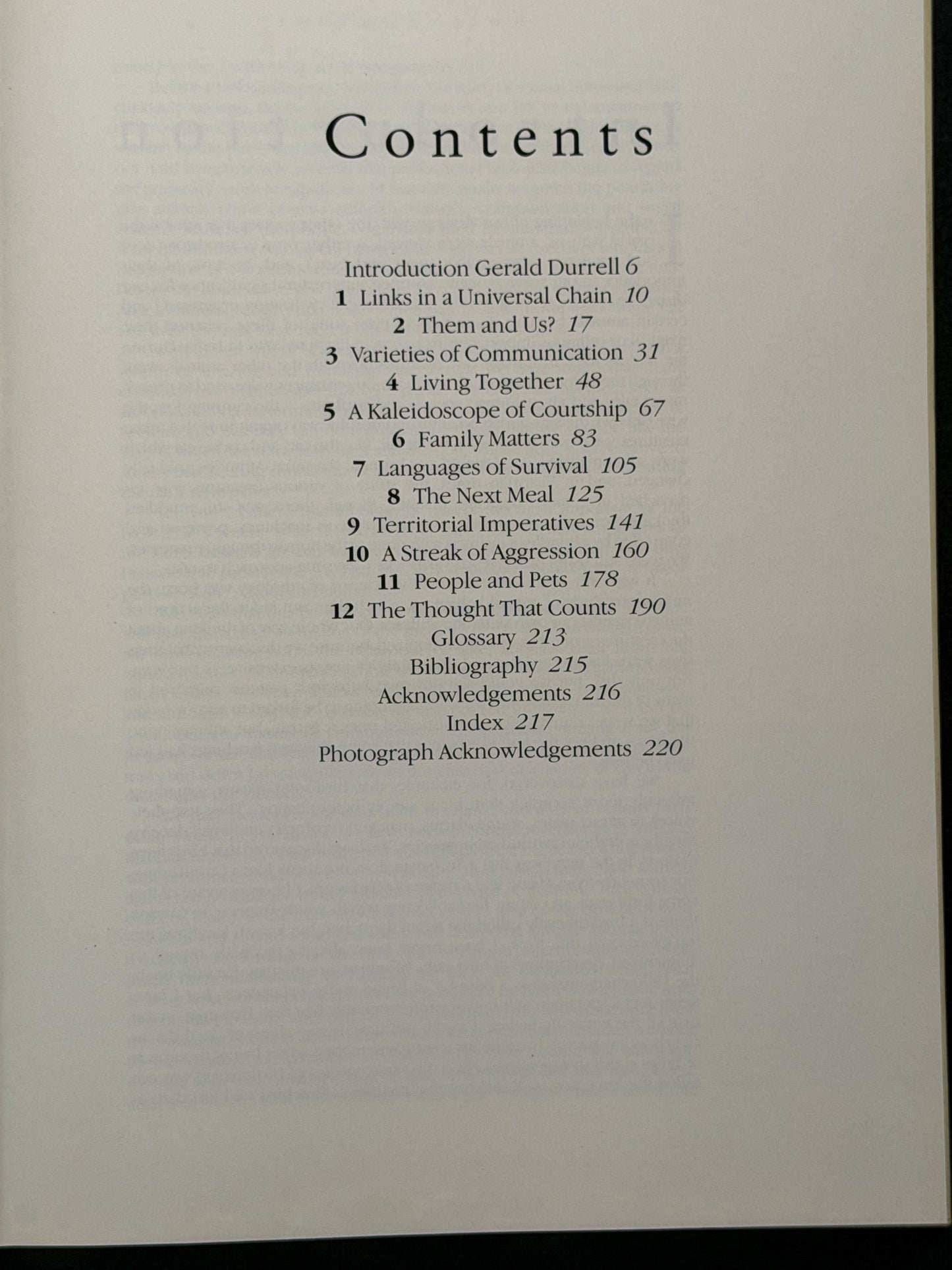 Ourselves and Other Animals by Gerald and Lee Durrell and Peter Evans
