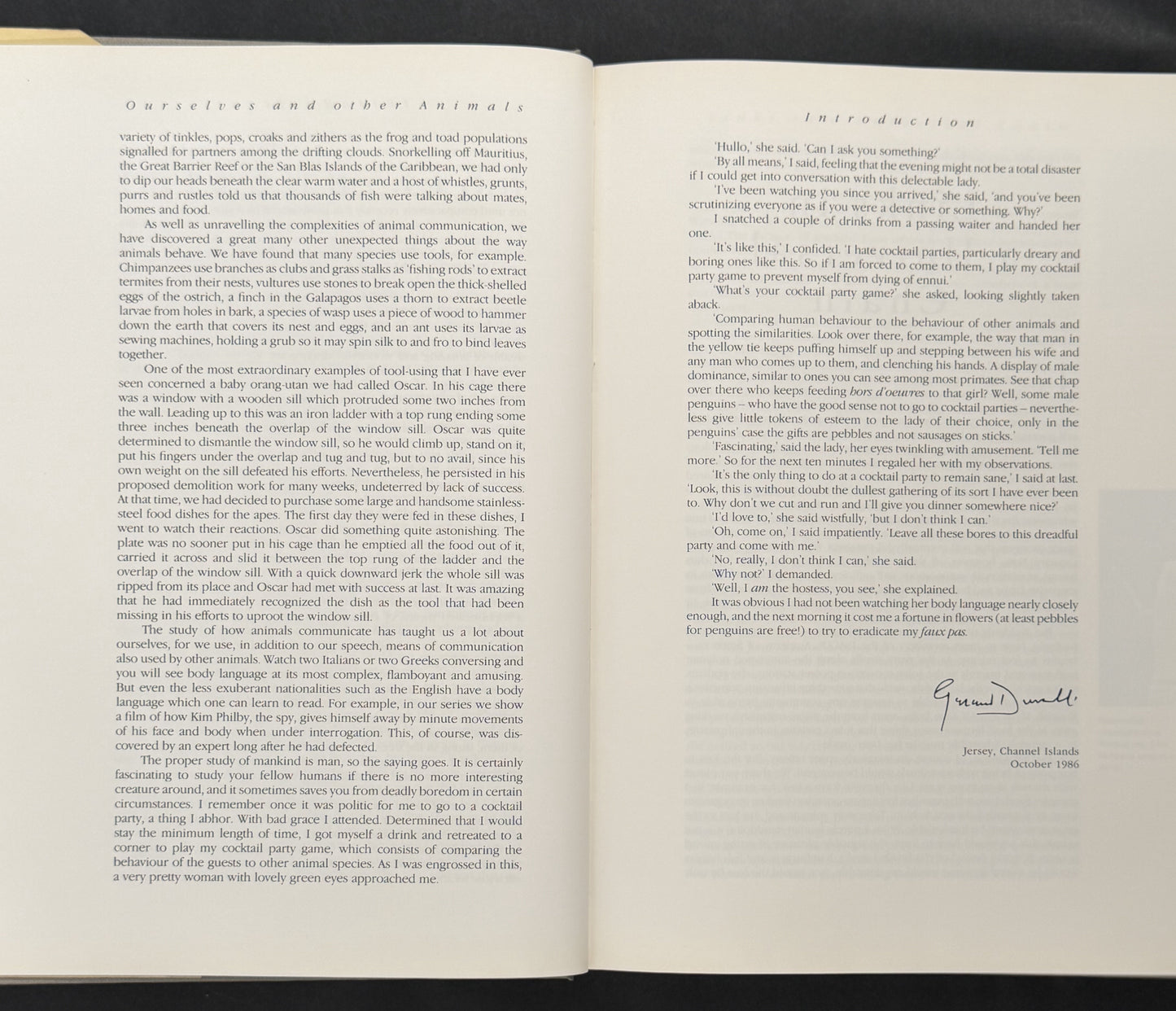 Ourselves and Other Animals by Gerald and Lee Durrell and Peter Evans