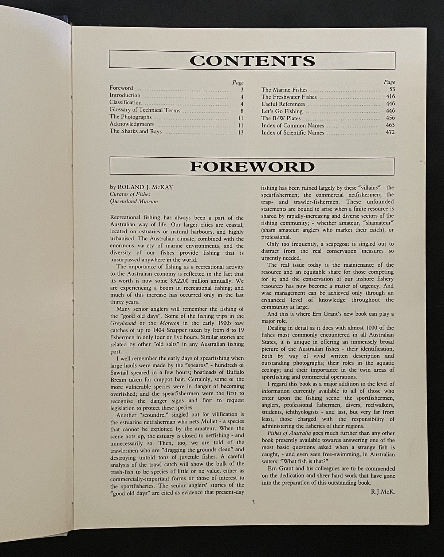 Fishes of Australia by E. M. Grant