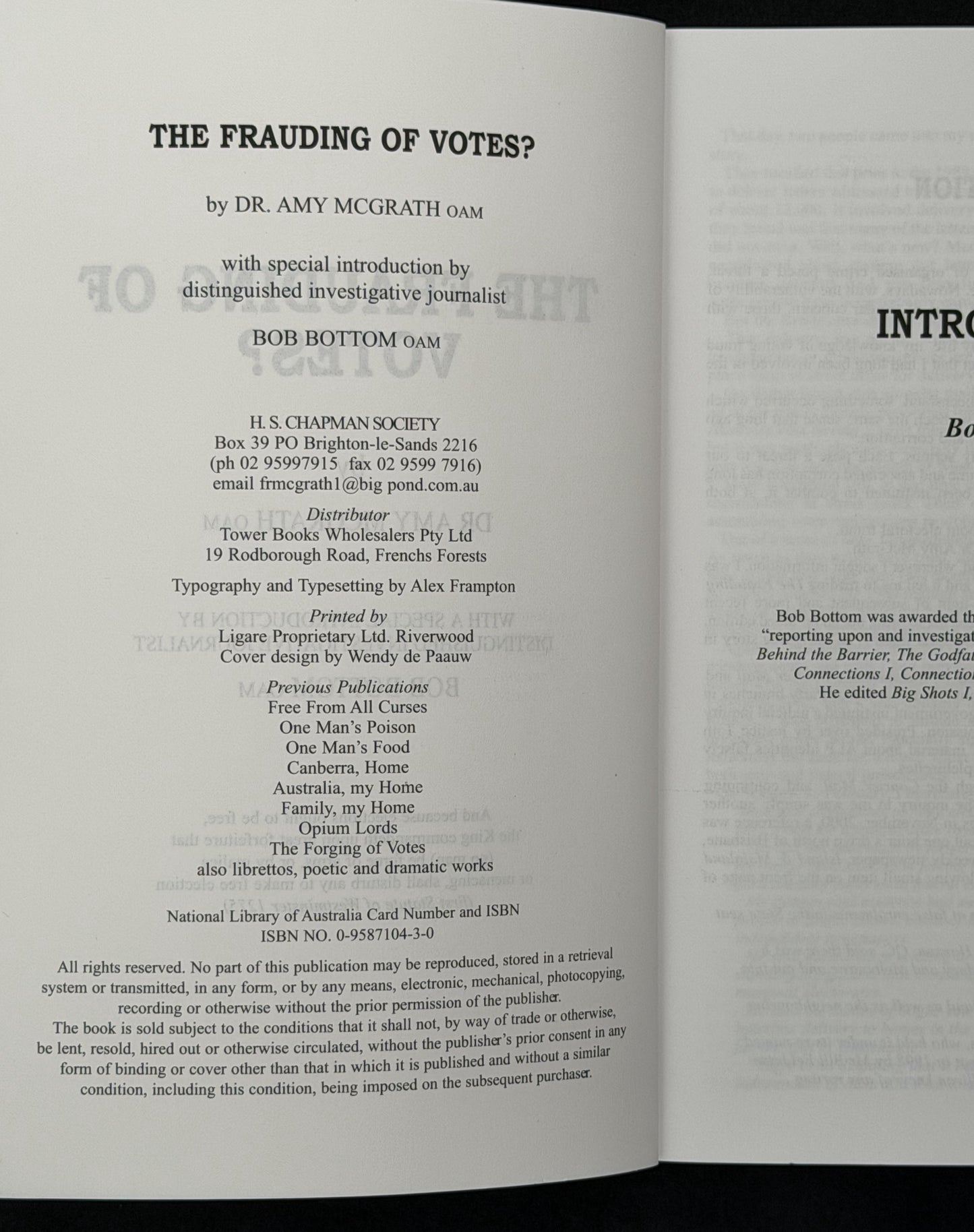 The Frauding of Votes? by Amy McGrath