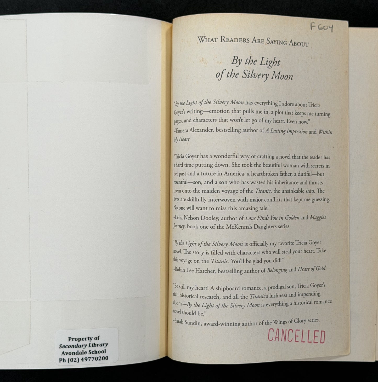 By the Light of the Silvery Moon by Tricia Goyer