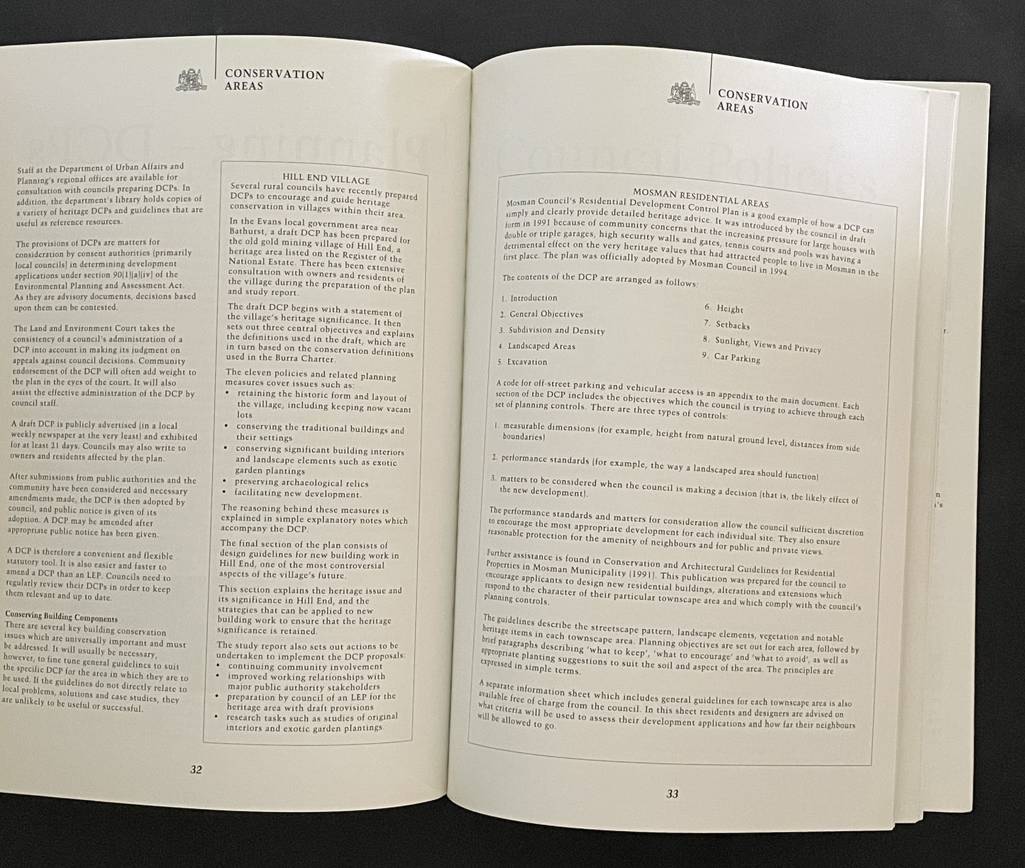 Conservation Areas by Duap/Heritage Staff