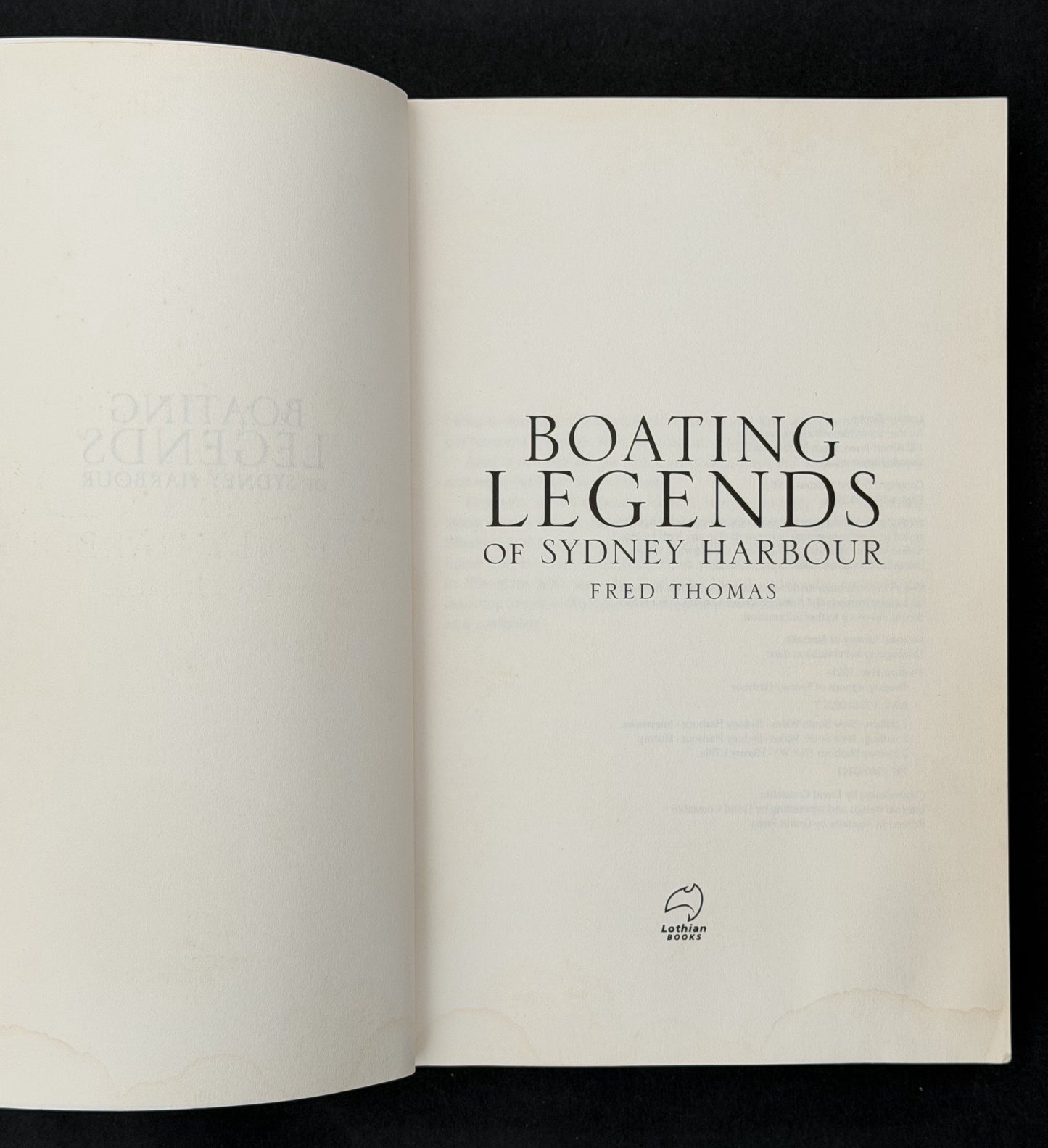 Boating Legends of Sydney Harbour by Fred Thomas