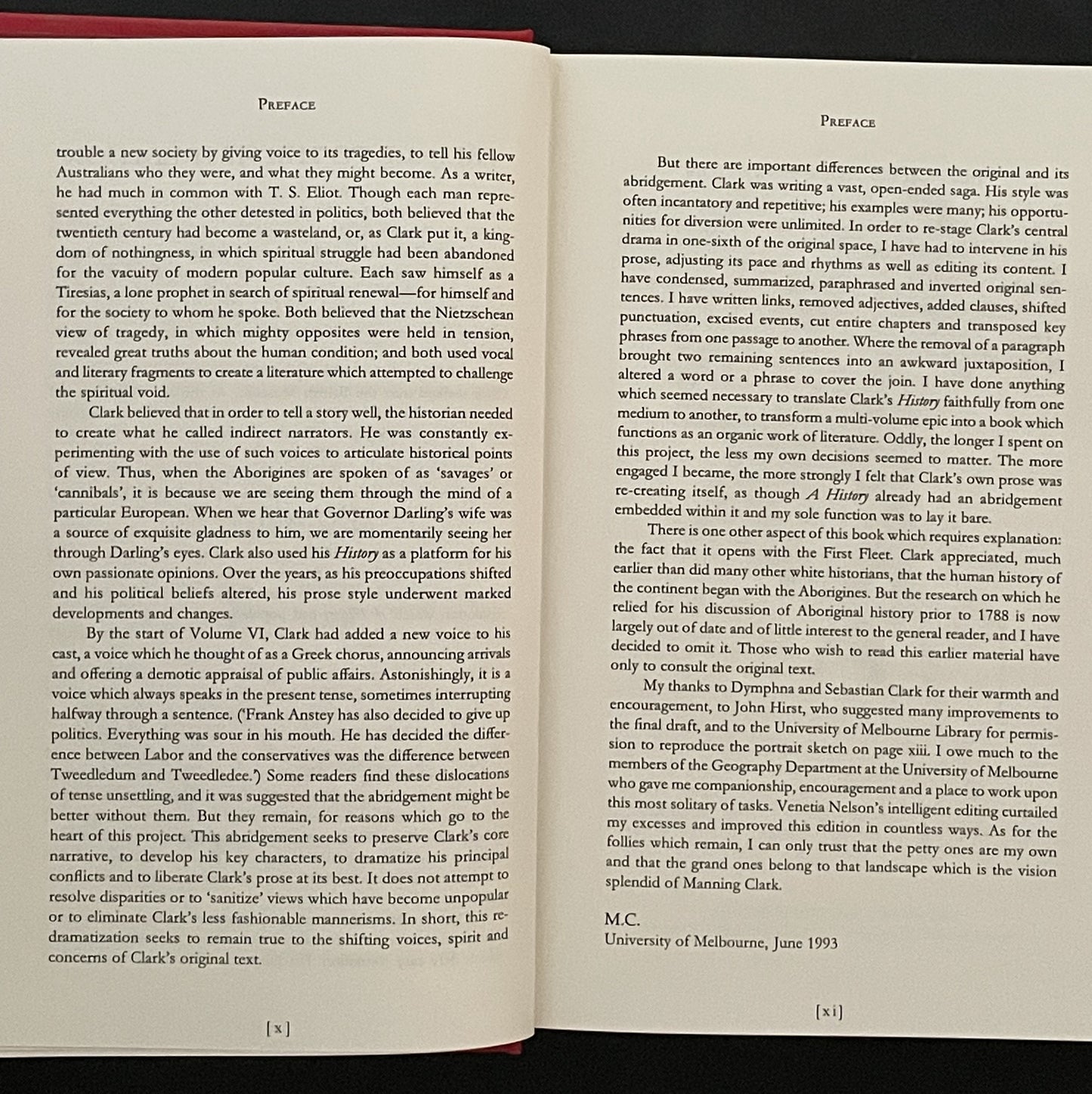 Manning Clark's History of Australia