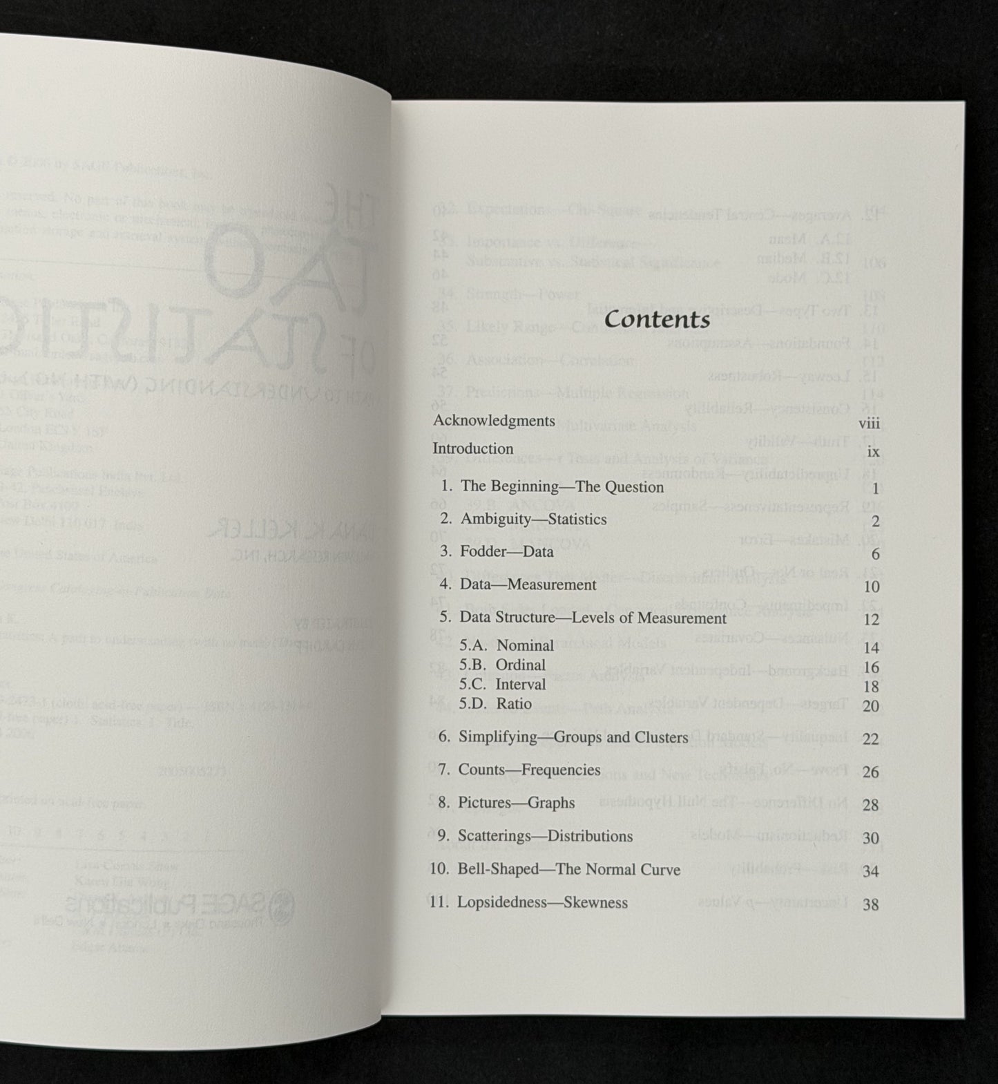 The Tao of Statistics by Dana K. Keller