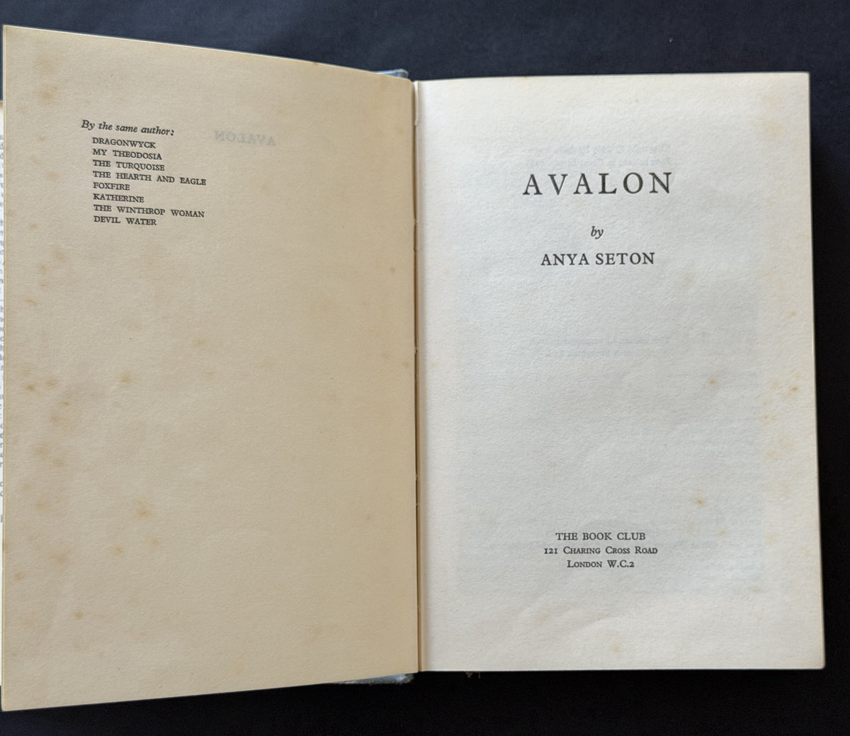 Avalon by Anya Seton