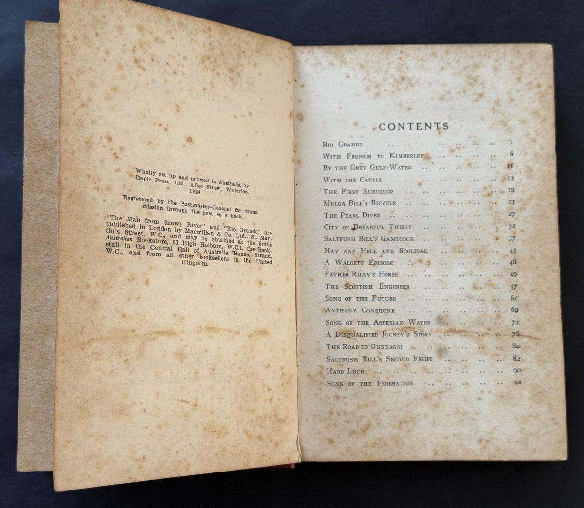Rio Grande and Other Verses by A. B. Paterson