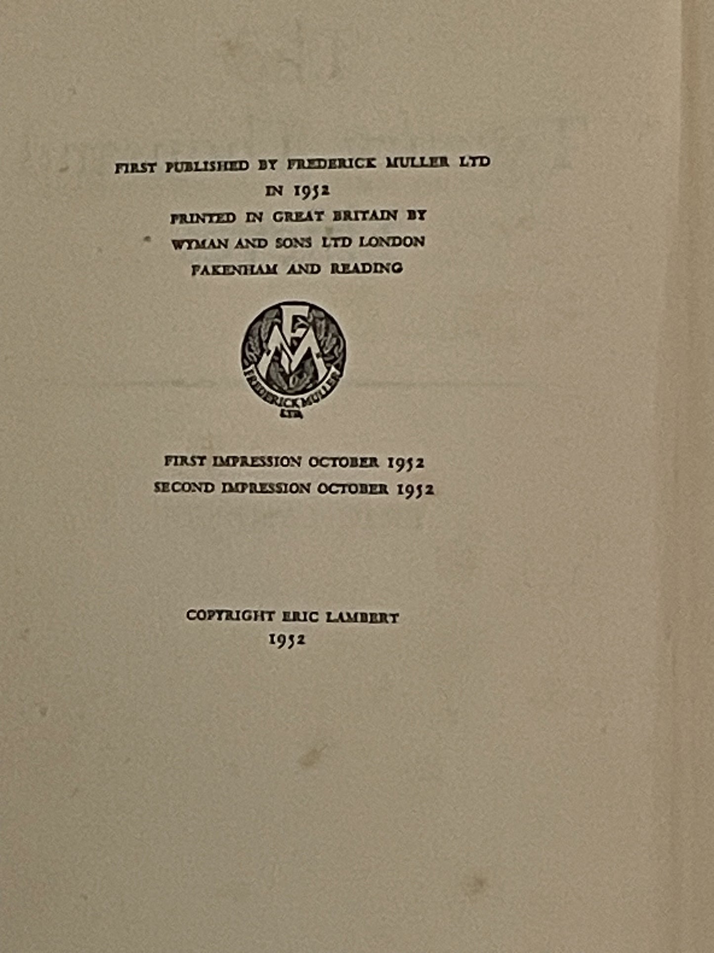 The Twenty Thousand Thieves by Eric Lambert