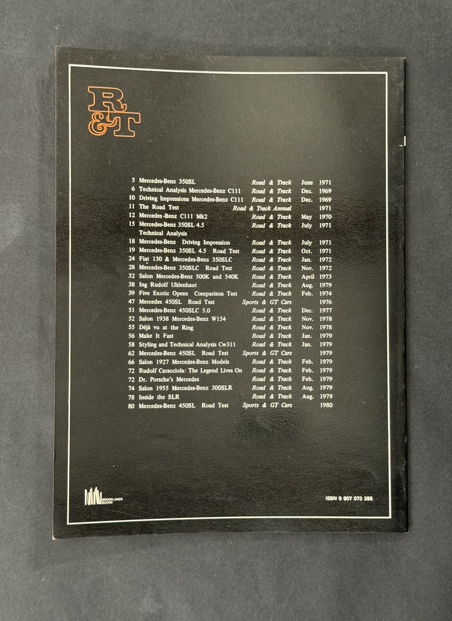 Road & Track on Mercedes Sports & GT Cars, 1970-1980