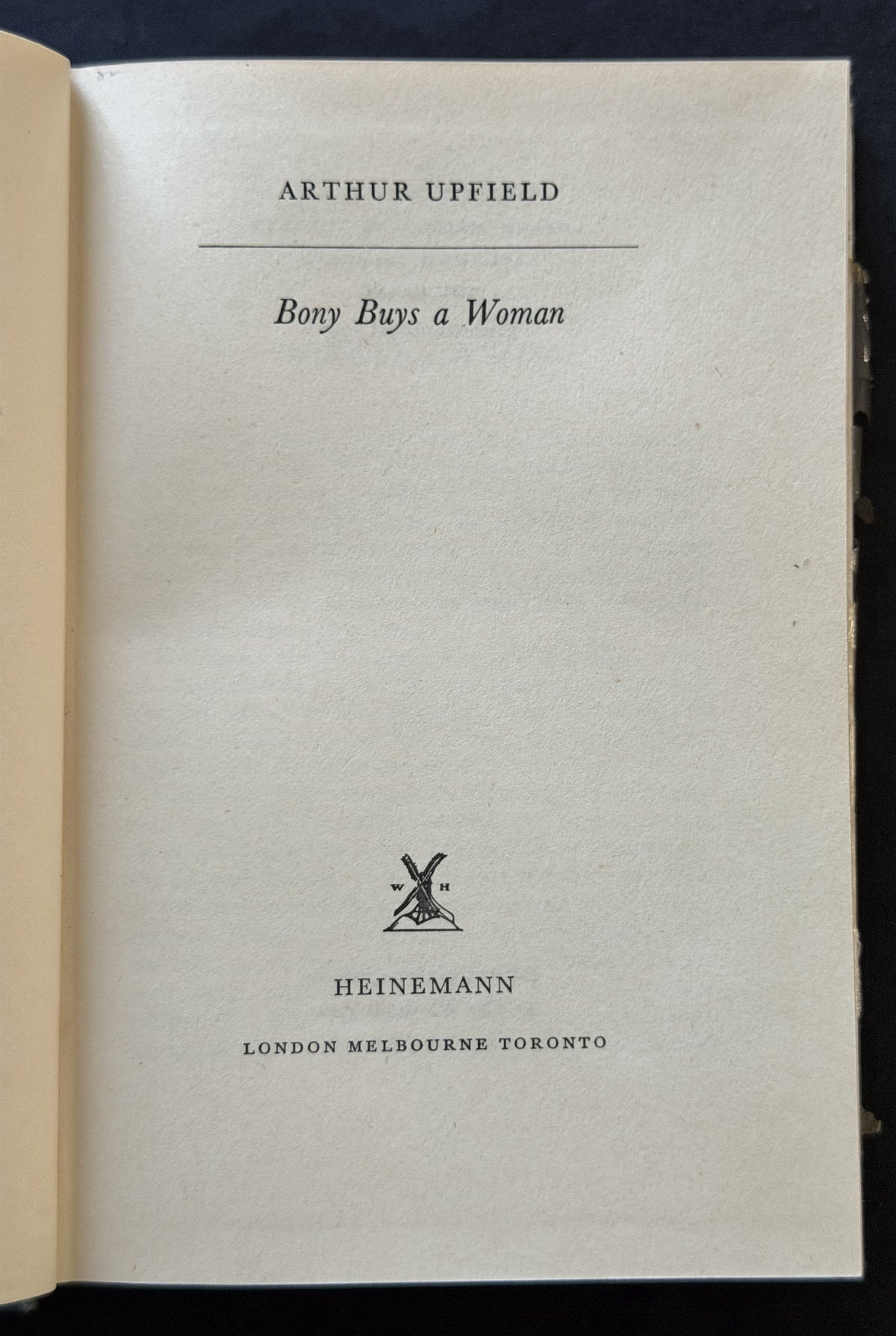 Bony Buys a Woman by Arthur Upfield