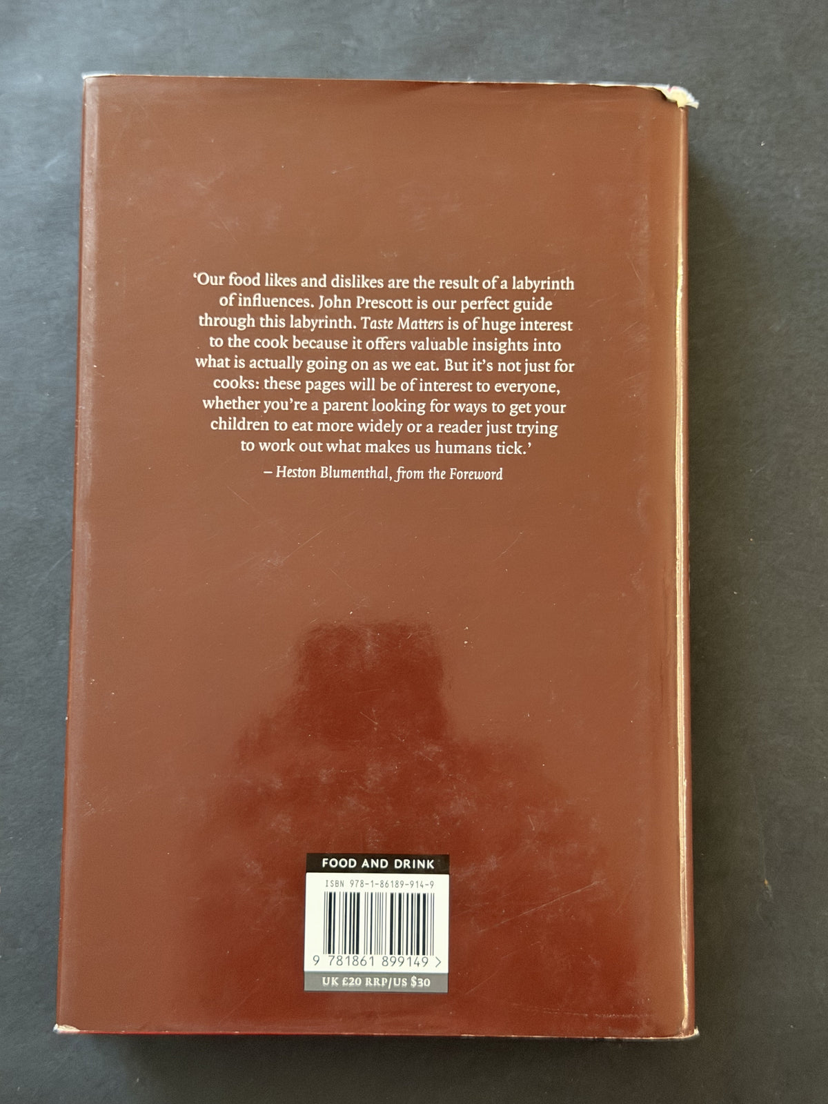 Taste matters by John Prescott